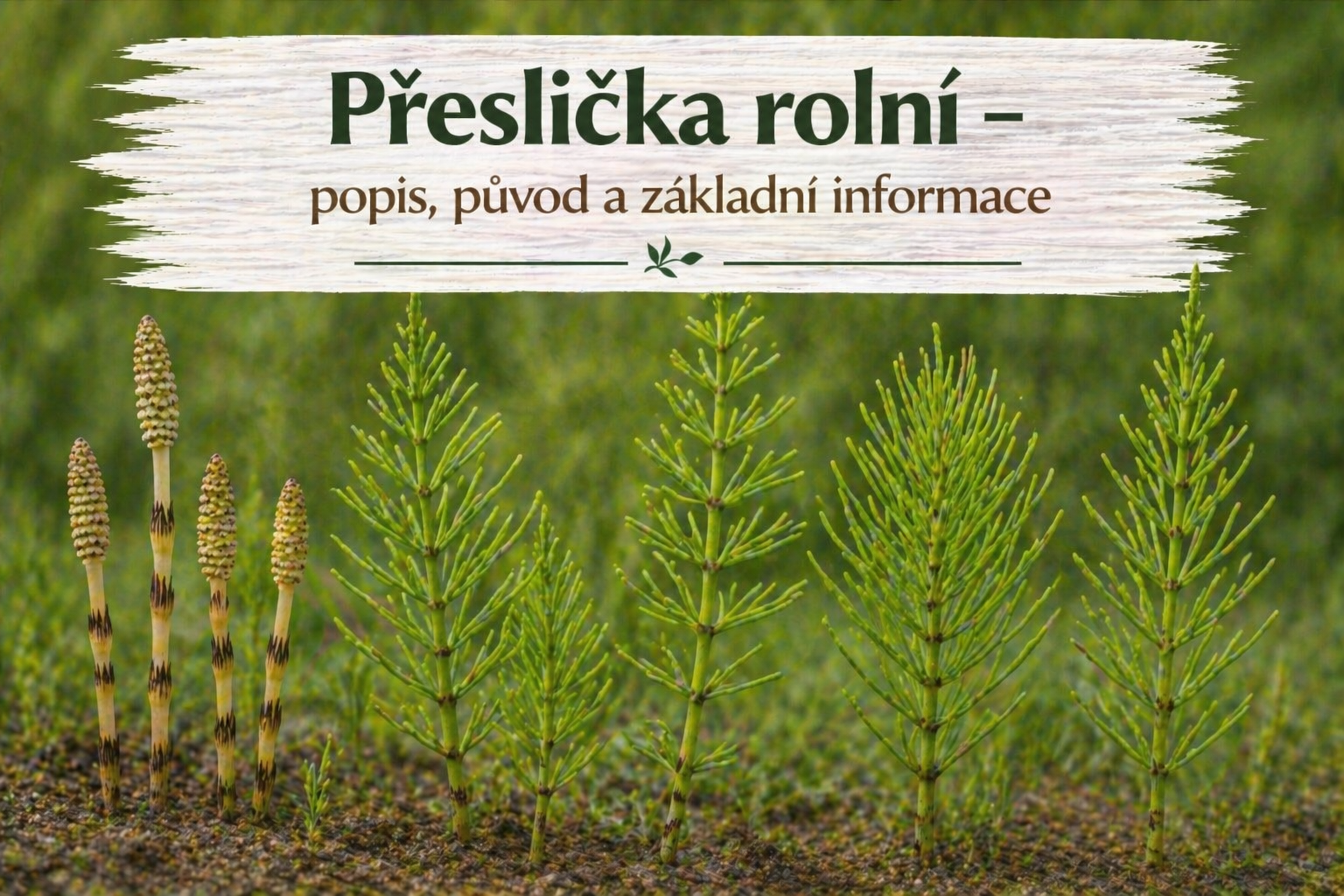Přeslička rolní – popis, výskyt a základní informace