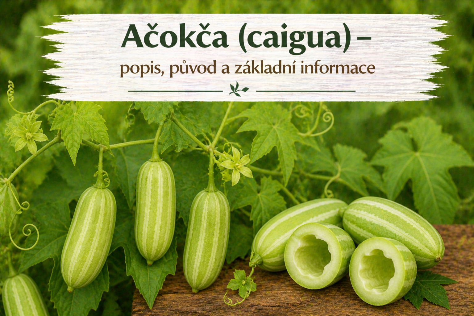 Ačokča (caigua) – popis, původ a základní informace