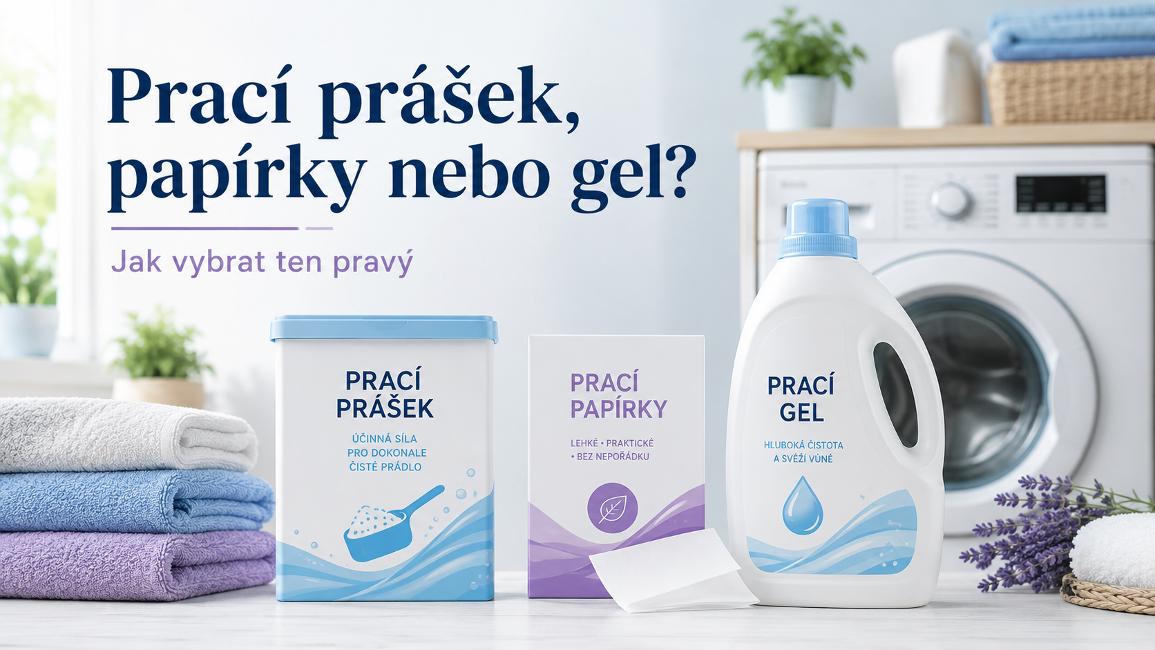 Prací prášek, papírky nebo gel? Jak si vybrat ten pravý Fresh Aktiv