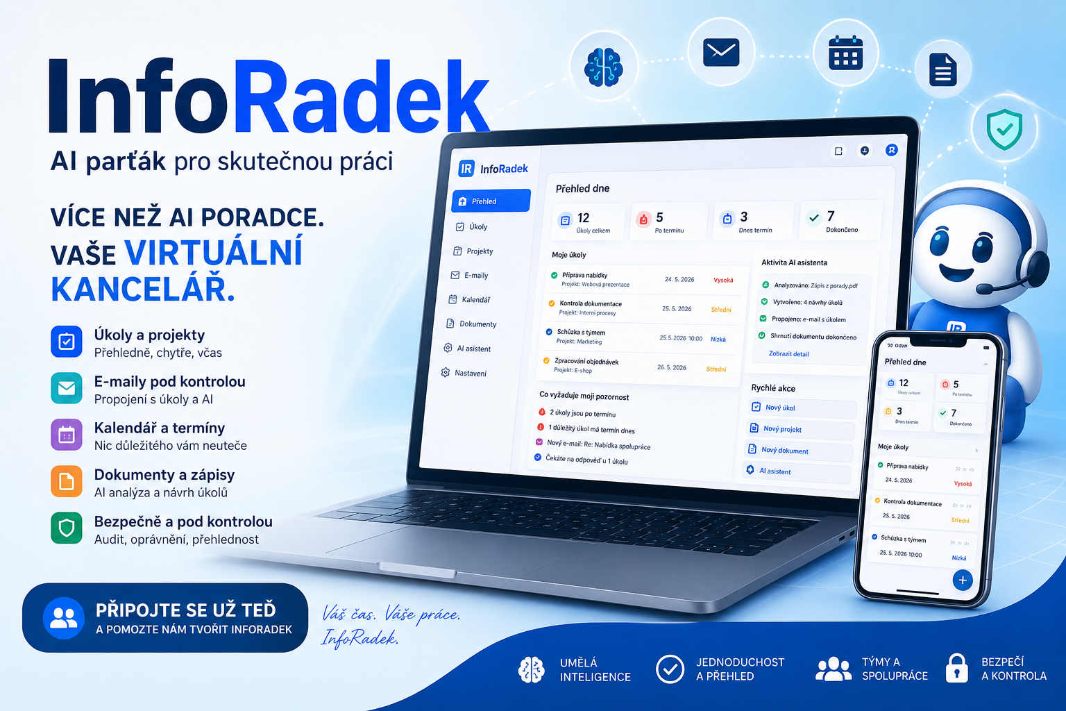 InfoRadek 2026 – novinky ve vývoji, AI a Virtuální kancelář