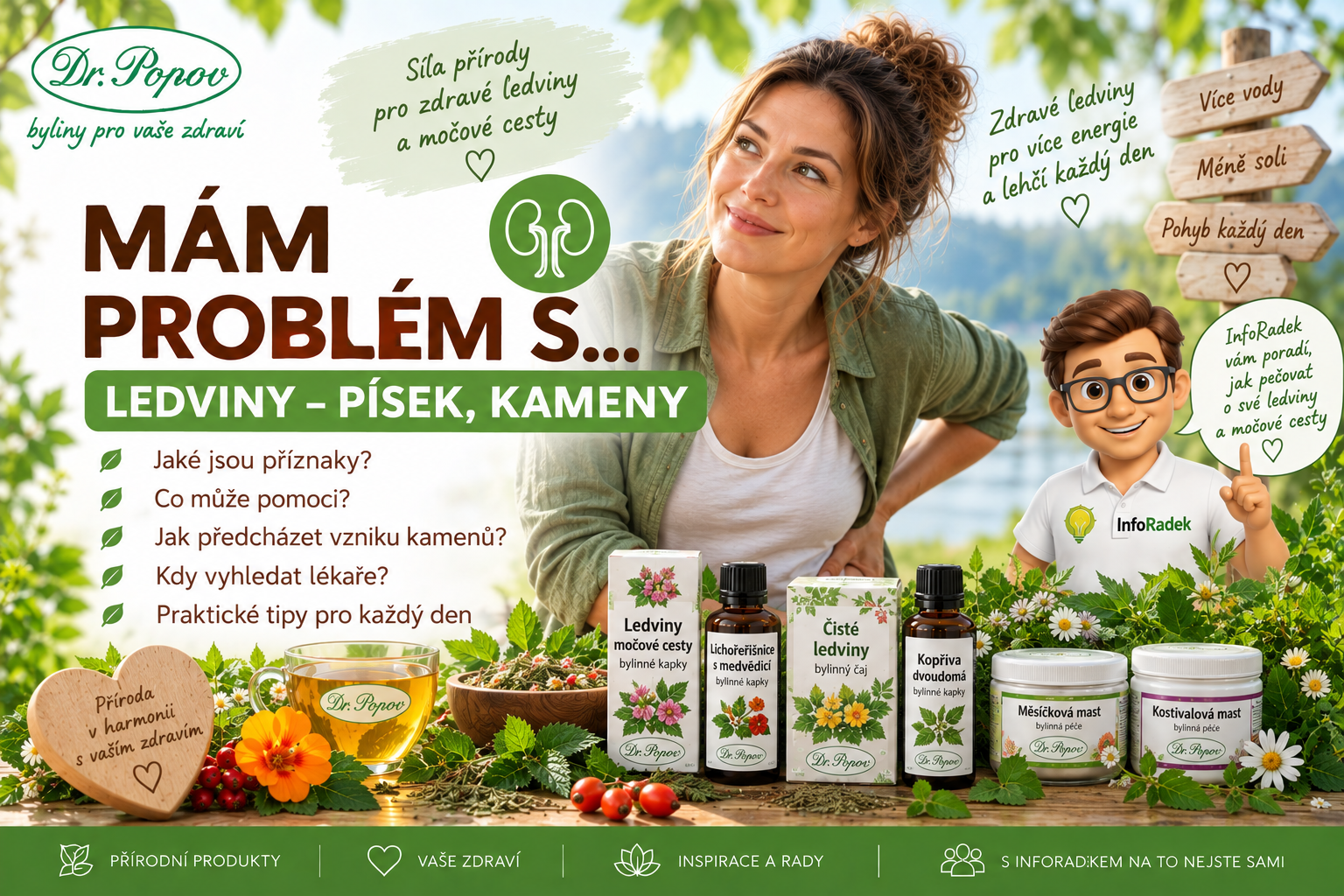 Ledvinové kameny a písek – příznaky, léčba a prevence