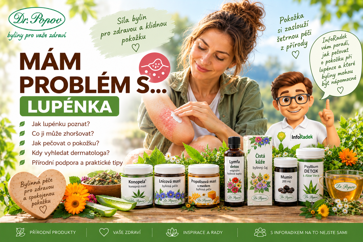 Lupénka – psoriáza není jen suchá a šupinatá kůže