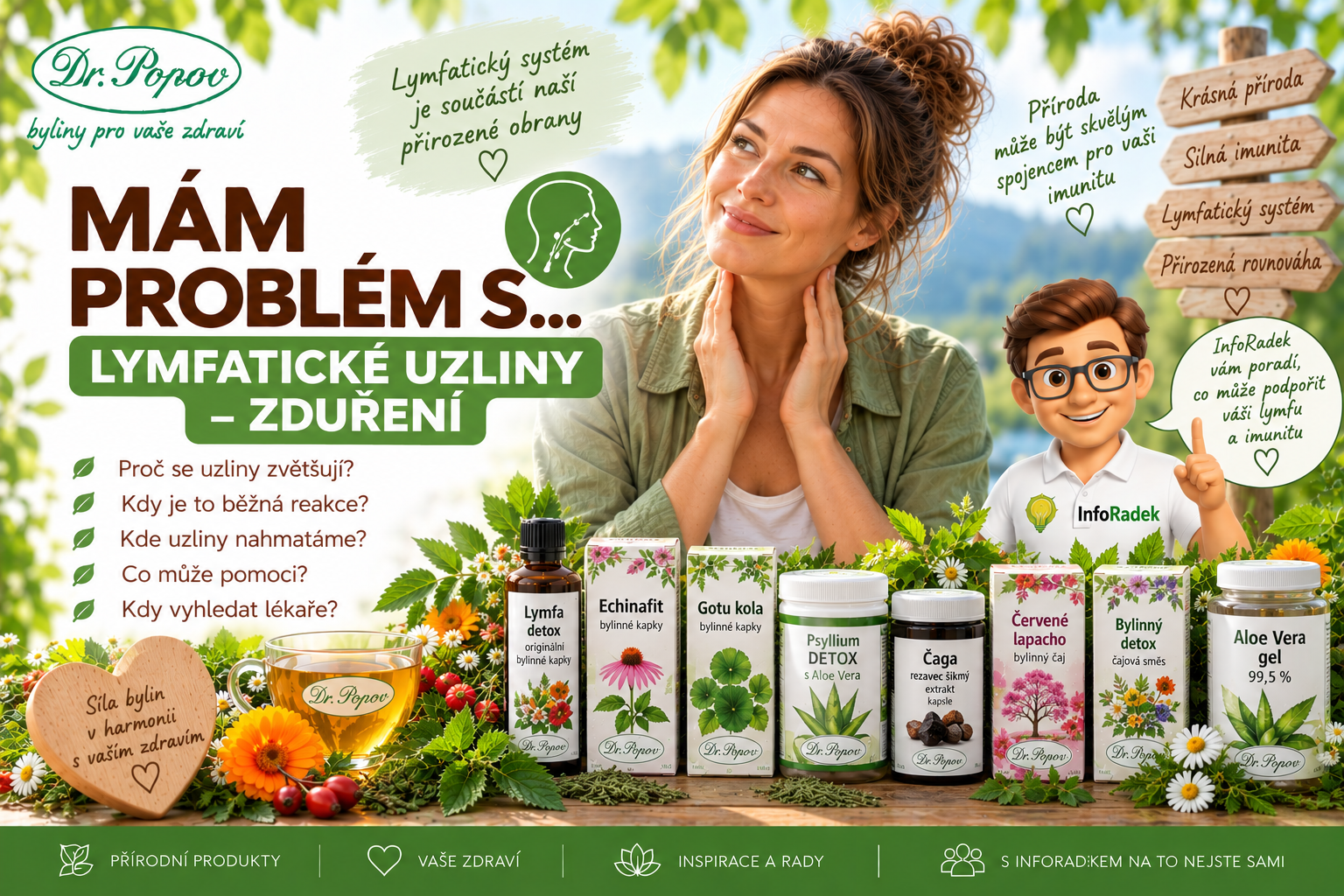 Zduřelé lymfatické uzliny – kdy jde o běžnou reakci a kdy zpozornět?