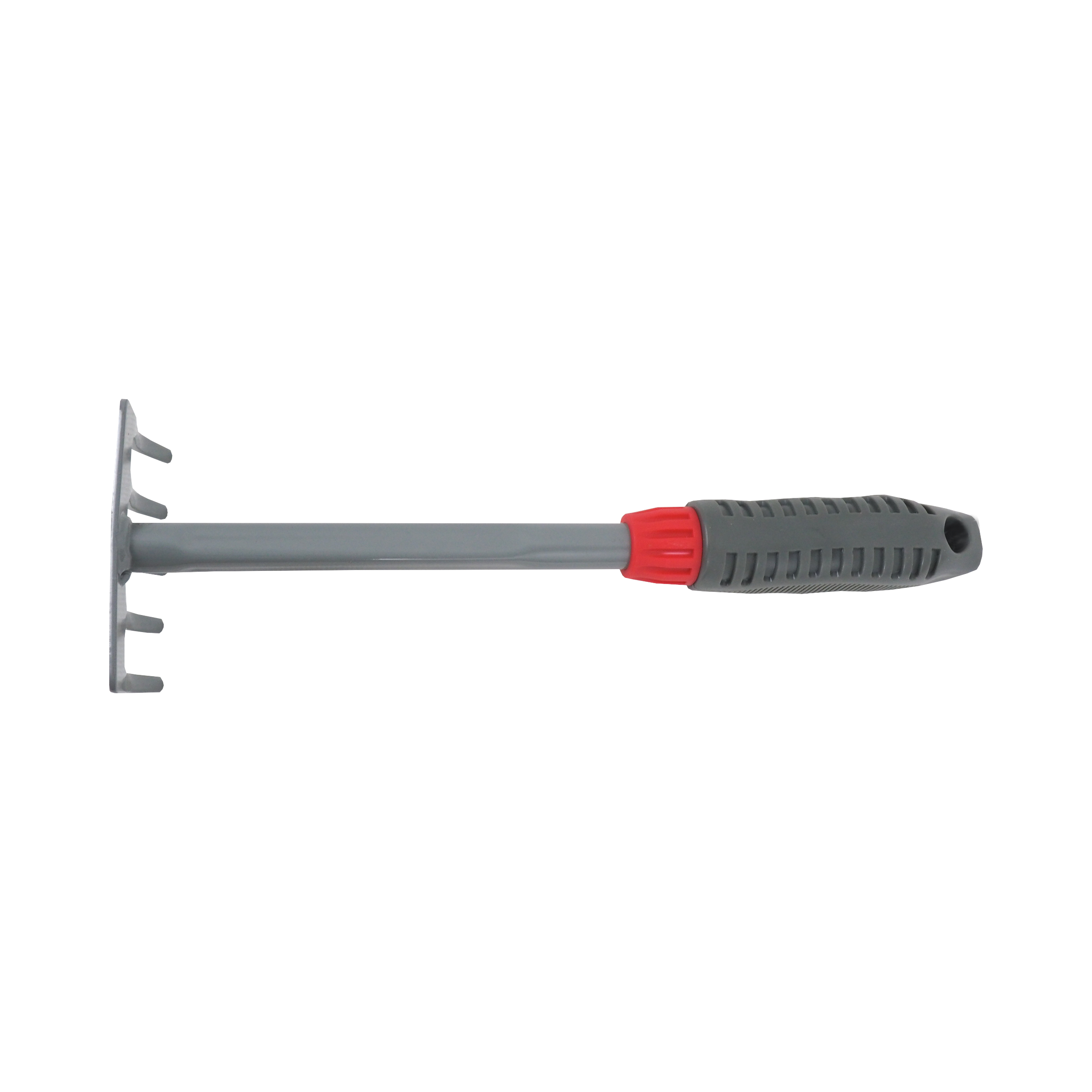 TOPTRADE ruční mini hrábě, 5 zubů, 28 cm (kov/PP)