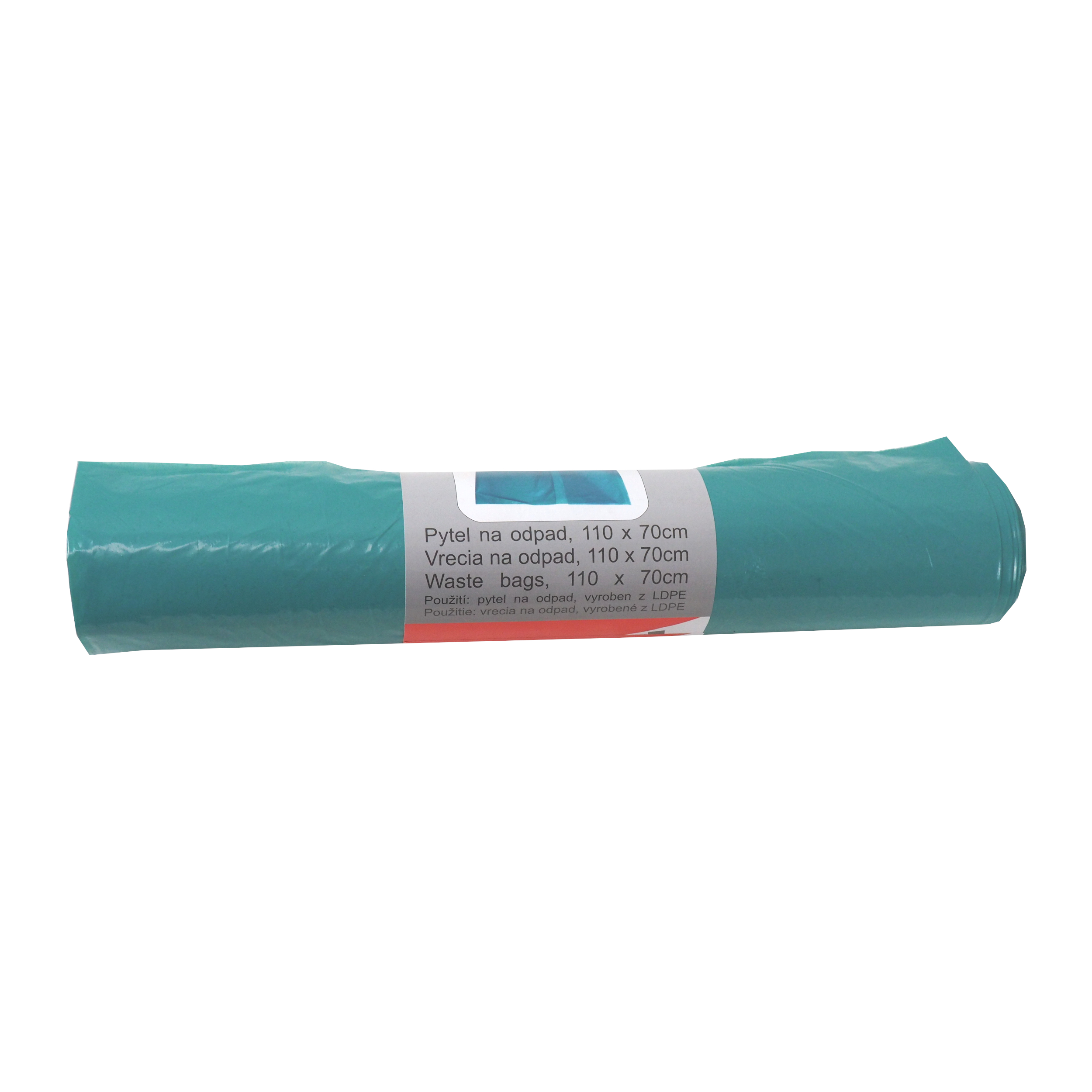 TOPTRADE pytle na odpad 120 l, 40 µ, 25 ks, modré (LDPE)