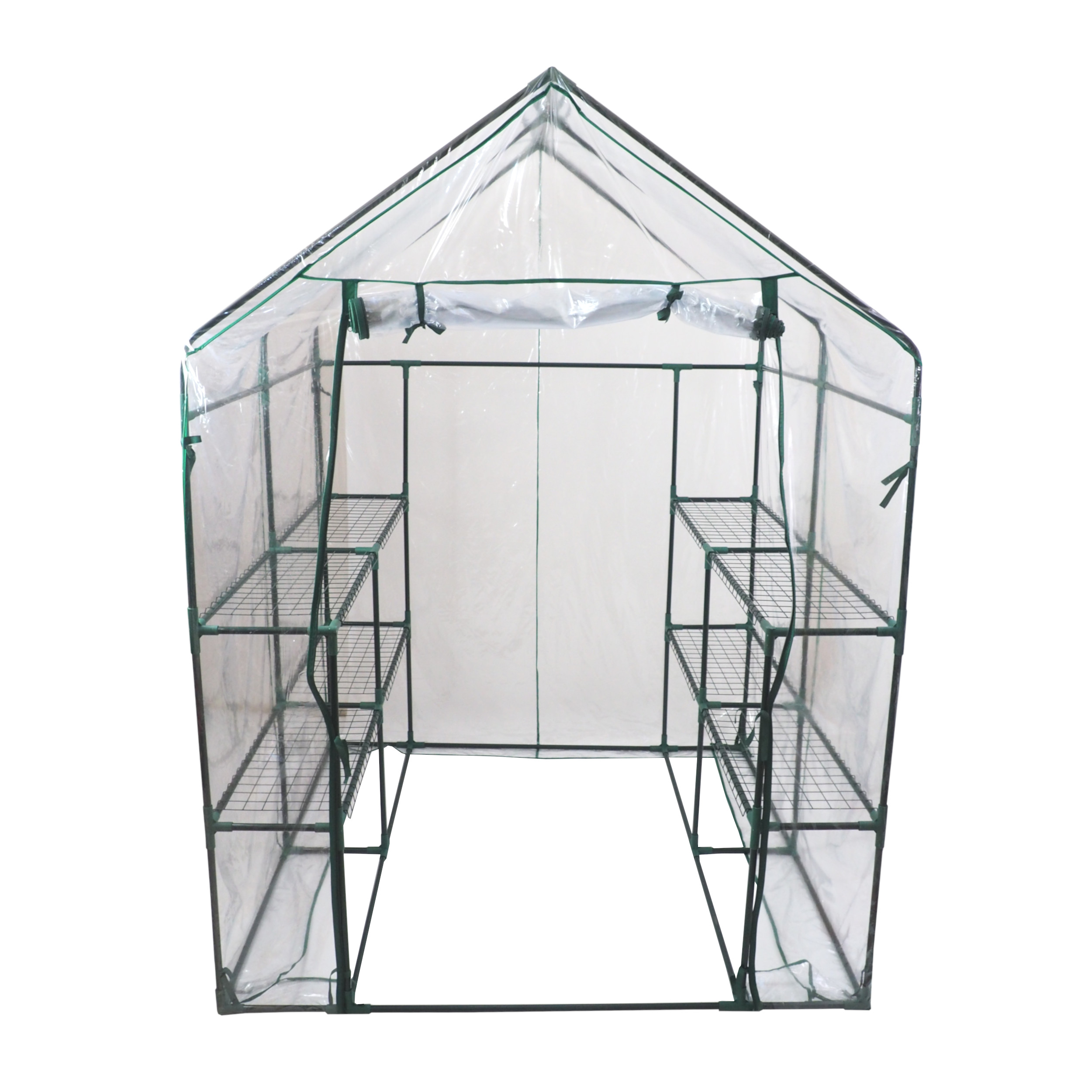 TOPTRADE zahradní fóliovník PVC, průhledný, 143×143×195 cm
