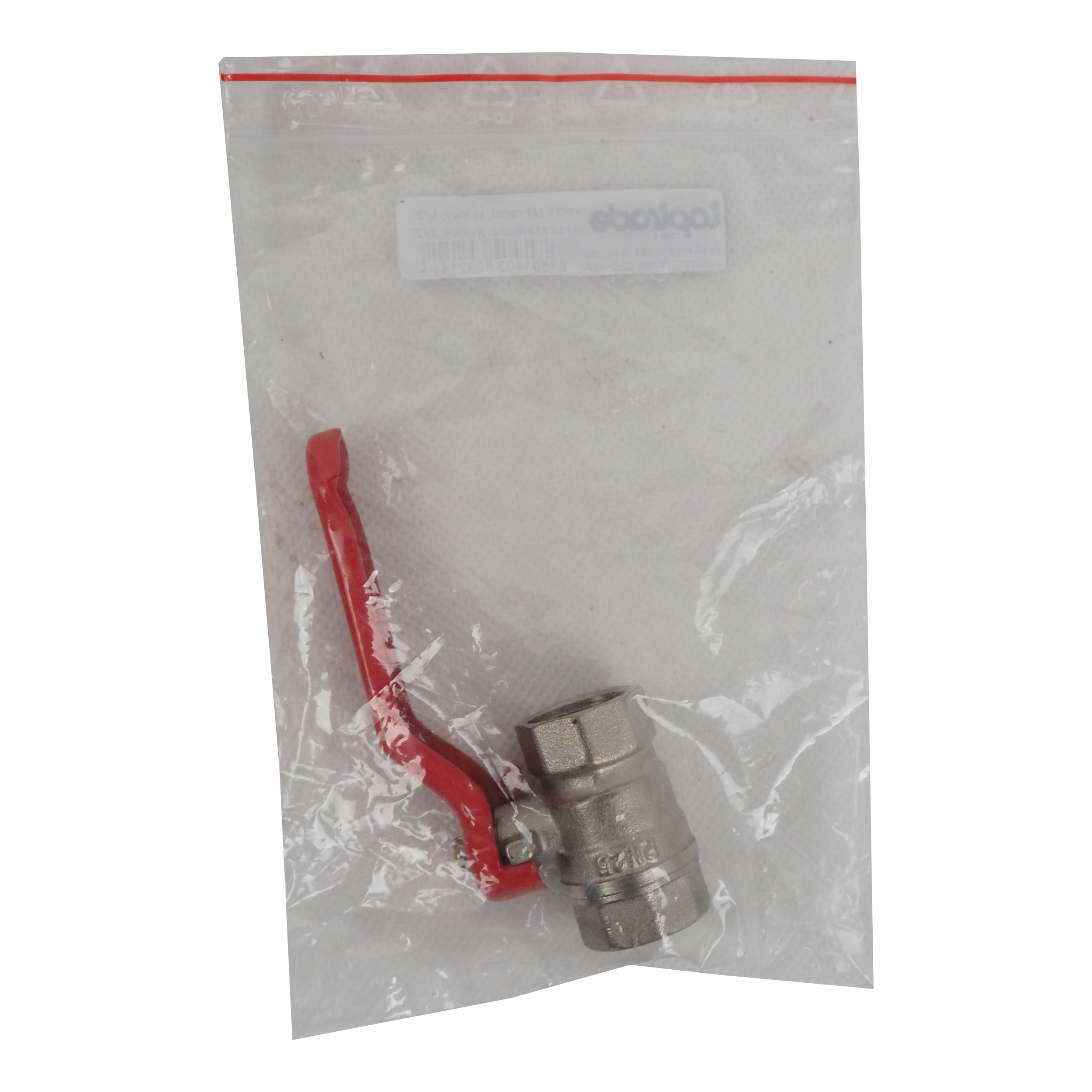 TOPTRADE zahradní kulový ventil 1/2" – pákový, se šroubením na hadici