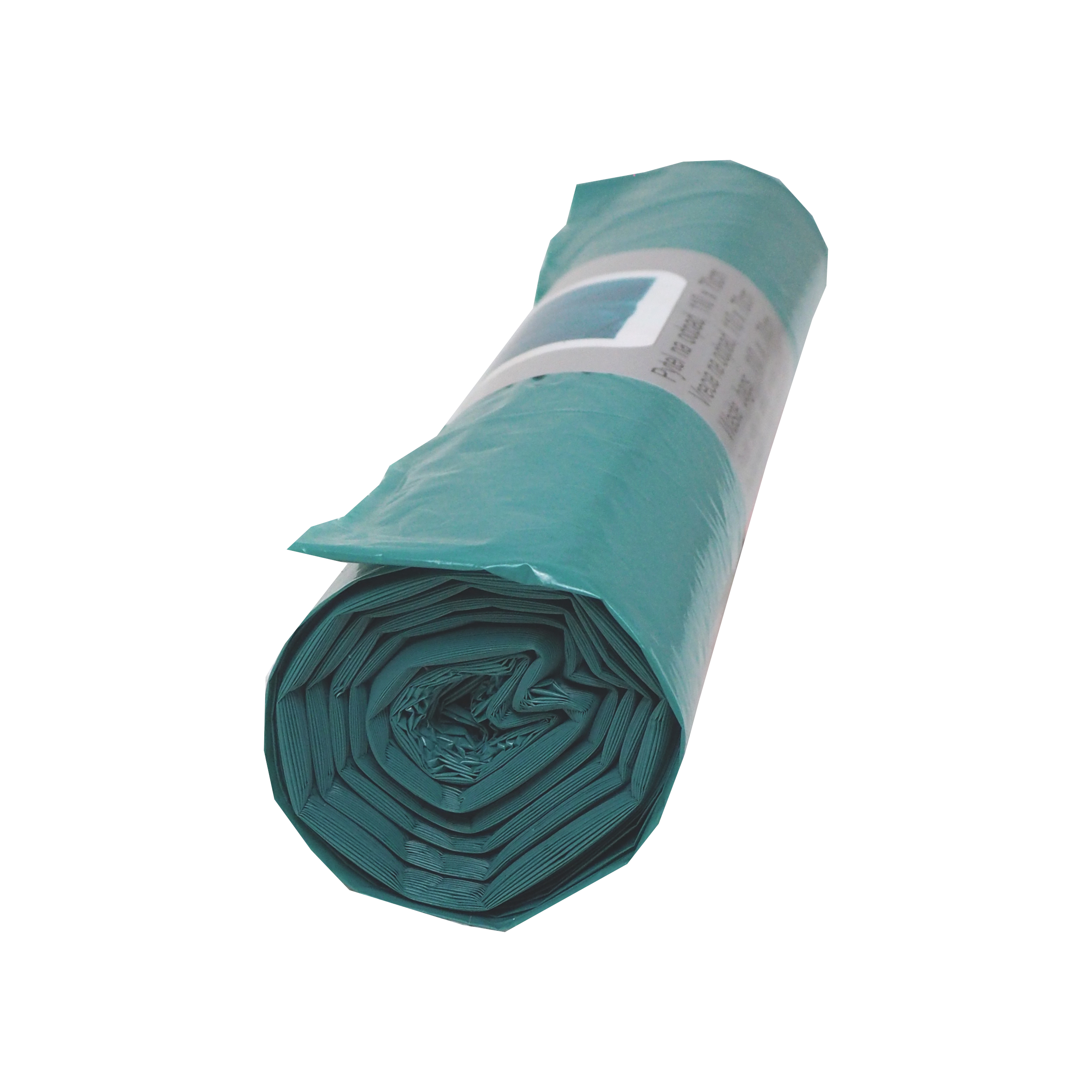 TOPTRADE pytle na odpad 120 l, 80 µm, modré – 25 ks (LDPE)