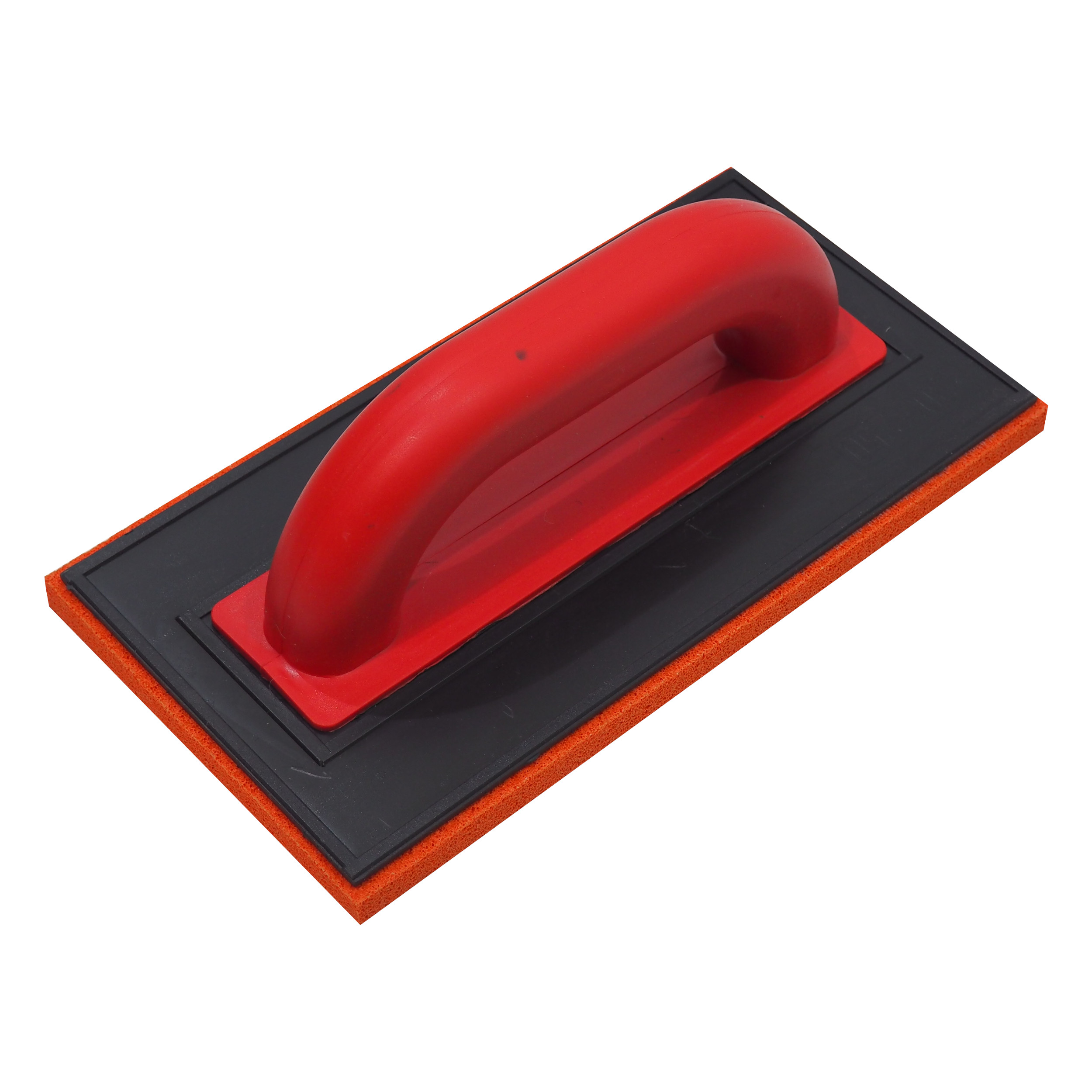 TOPTRADE hladítko ABS s jemnou houbou, 250 × 130 × 12 mm