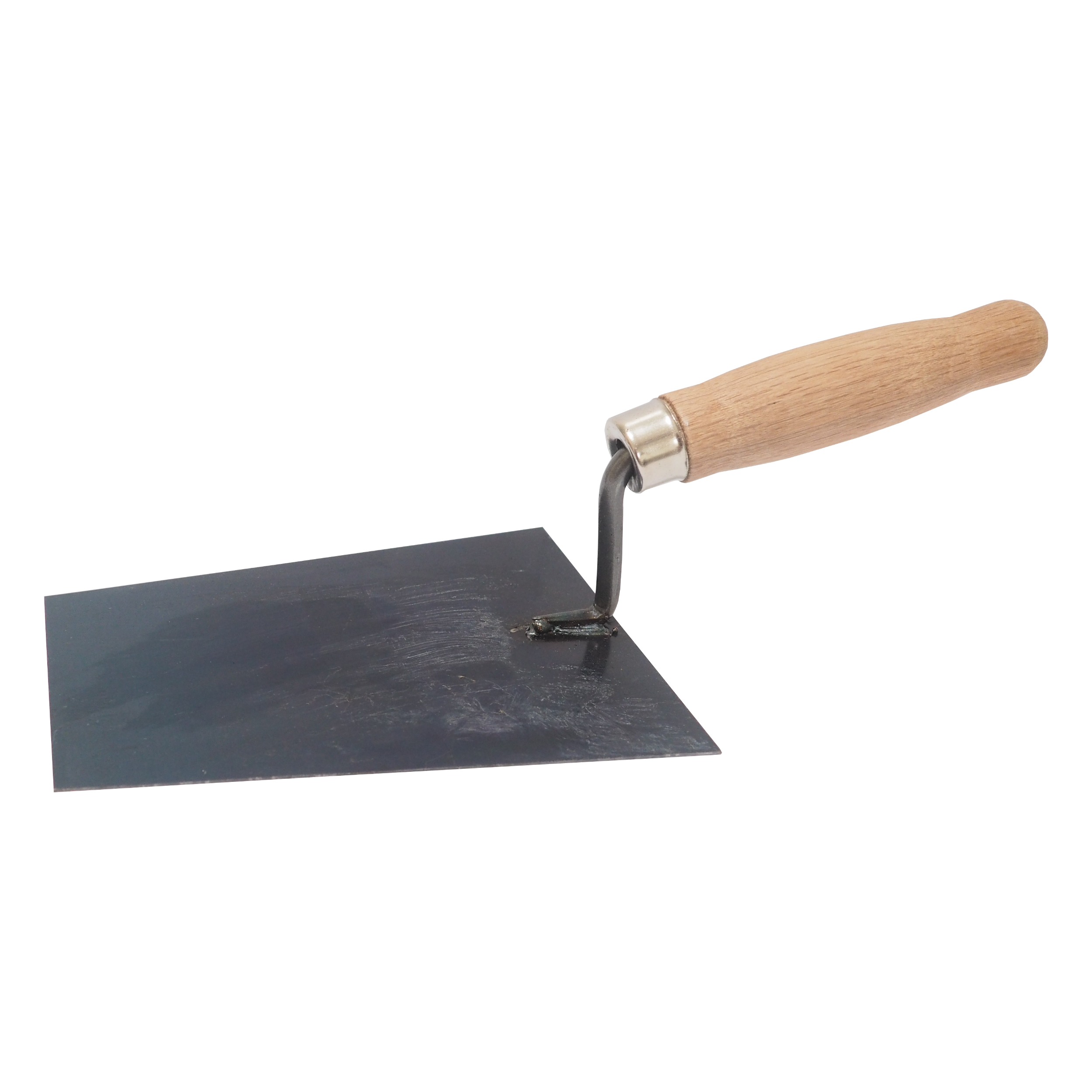 Levně TOPTRADE zednická lžíce, ocelová 160 × 130 mm – profi (Ocelová lžíce na maltu 160 × 130 mm)