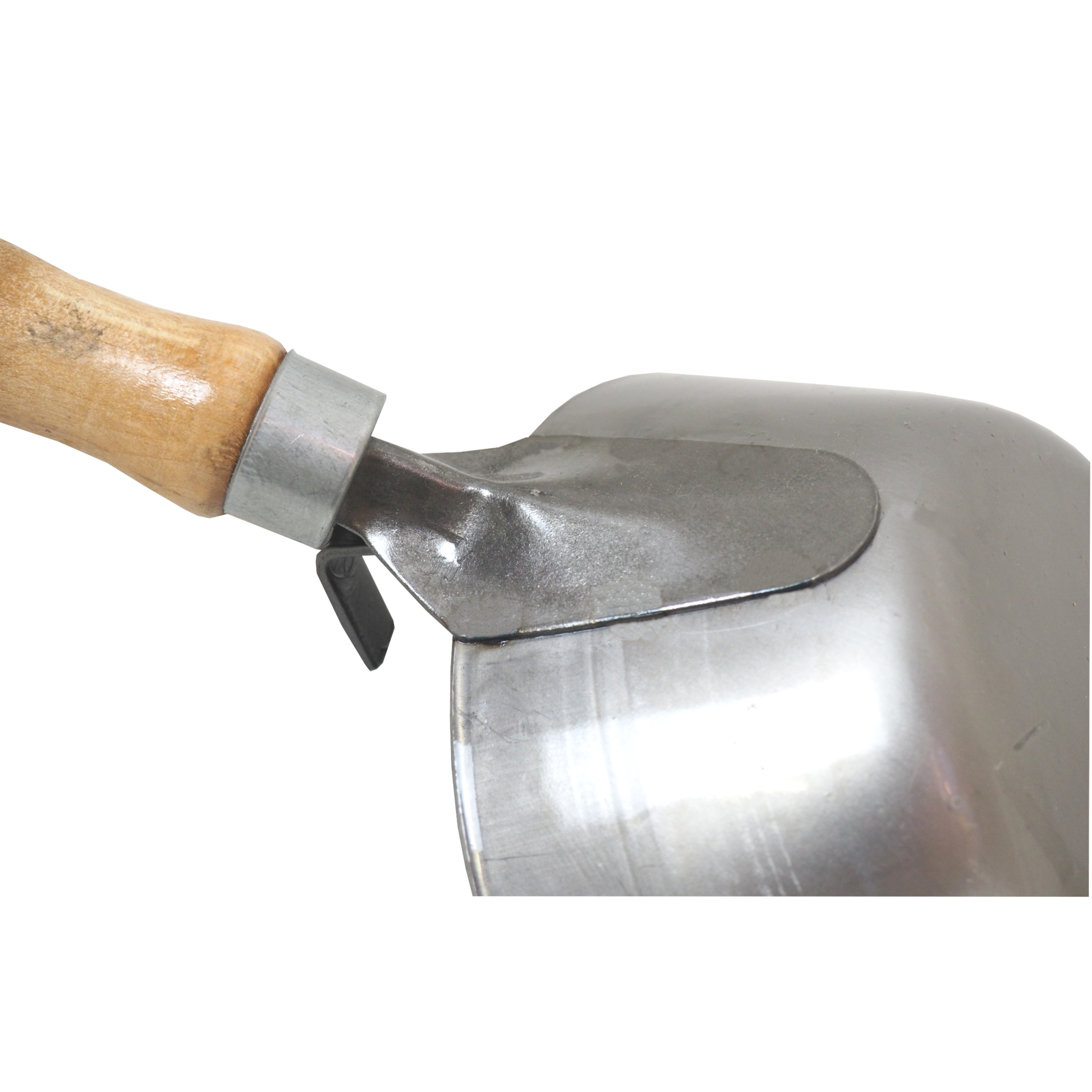 TOPTRADE naběračka s rukojetí, ocelová Ø 160 mm