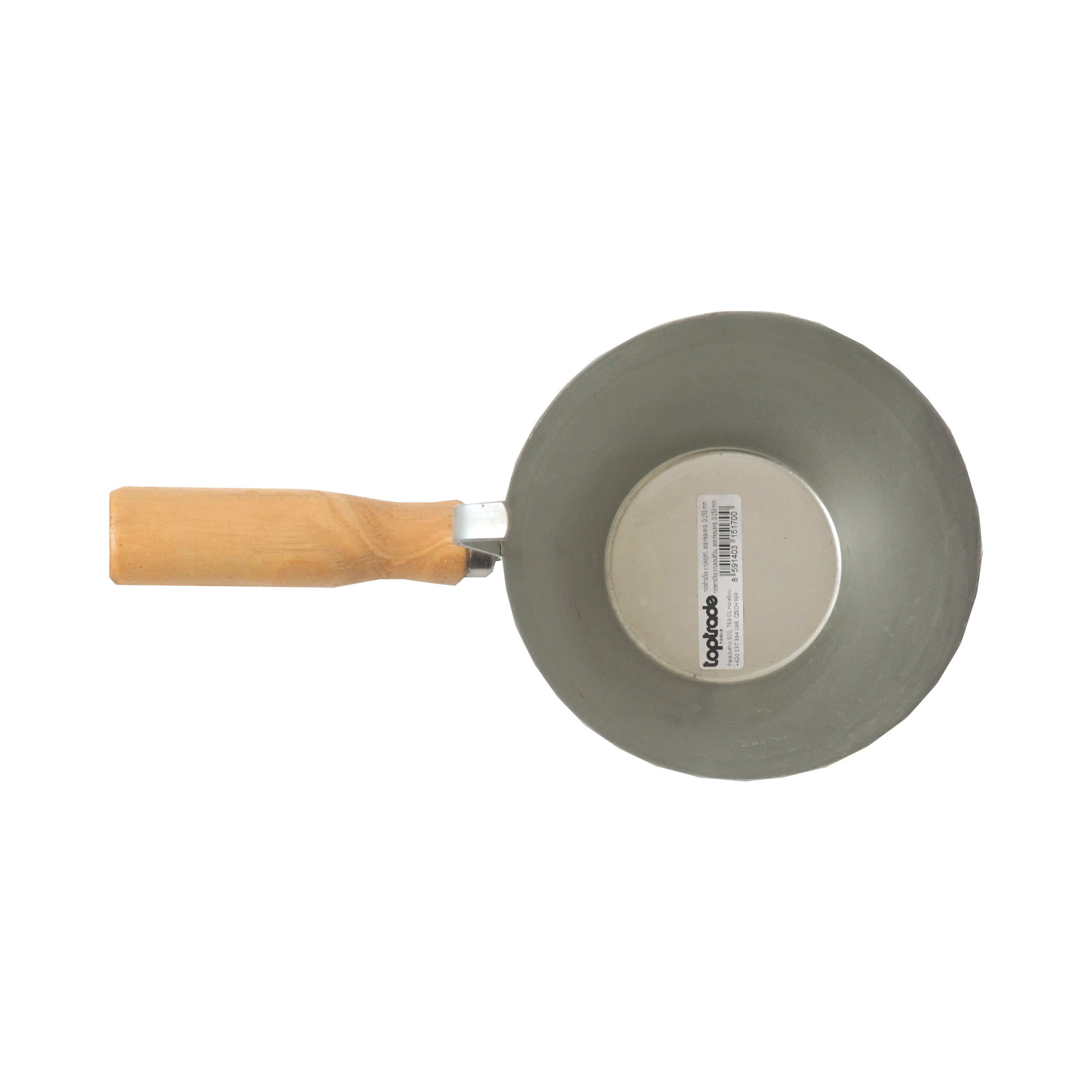 TOPTRADE naběračka na maltu 150 mm, pozinkovaná ocel