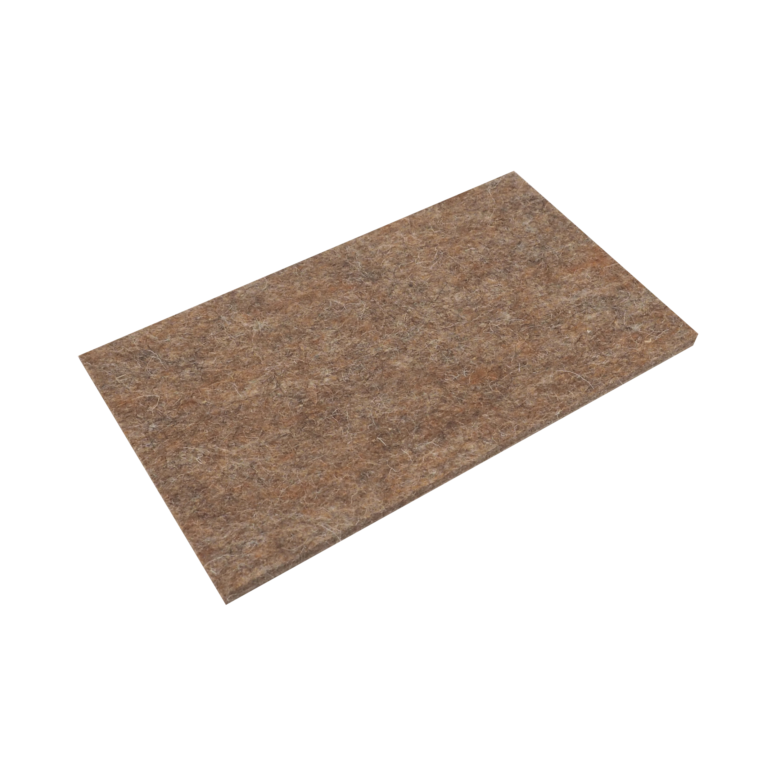 TOPTRADE náhradní povrch z hnědé plsti 250 × 130 × 10 mm