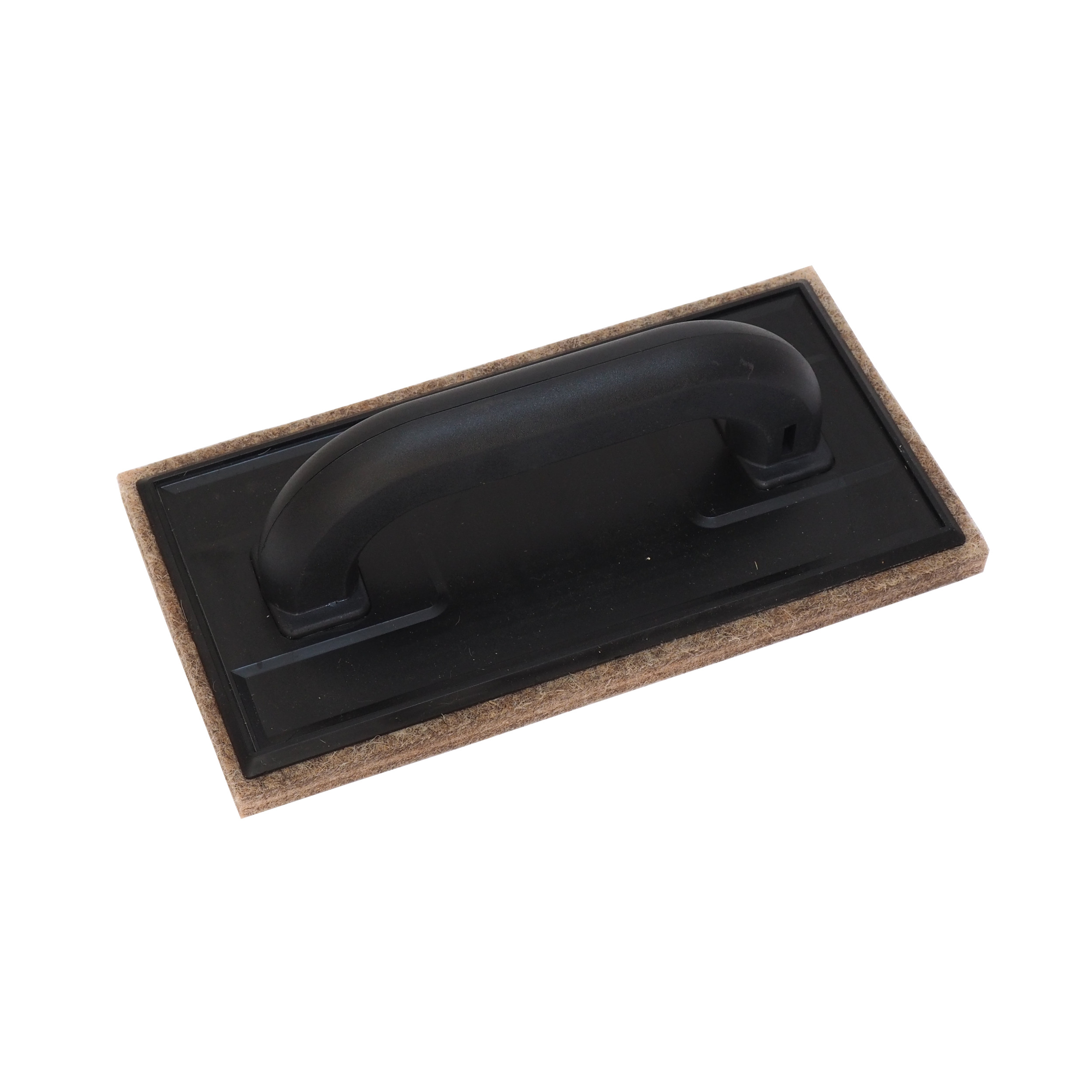 TOPTRADE hladítko ABS, odlehčené plato, plst hnědá 250×130×10 mm, profi