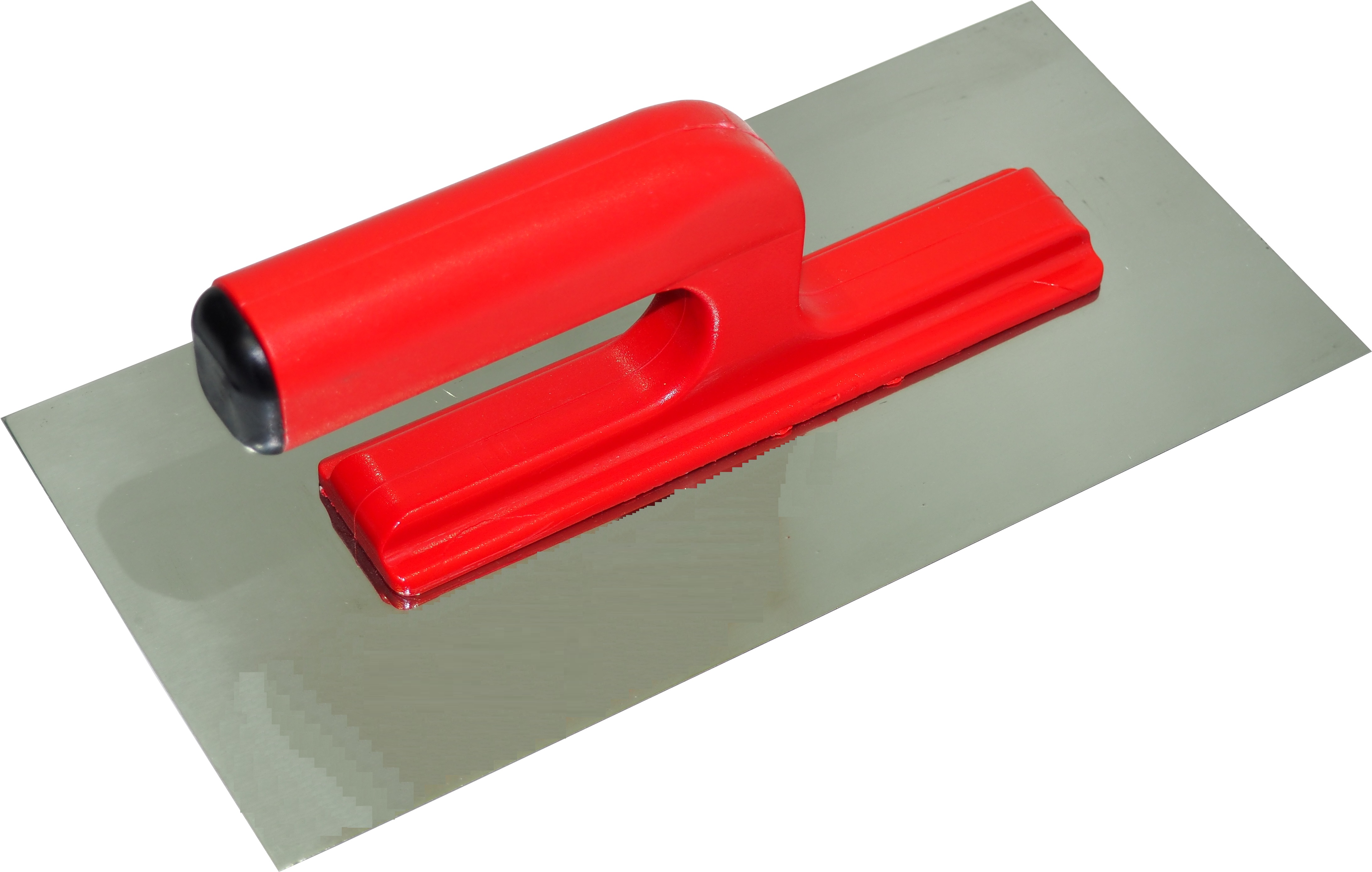 TOPTRADE hladítko nerezové hladké s otevřenou rukojetí 270 × 130 mm