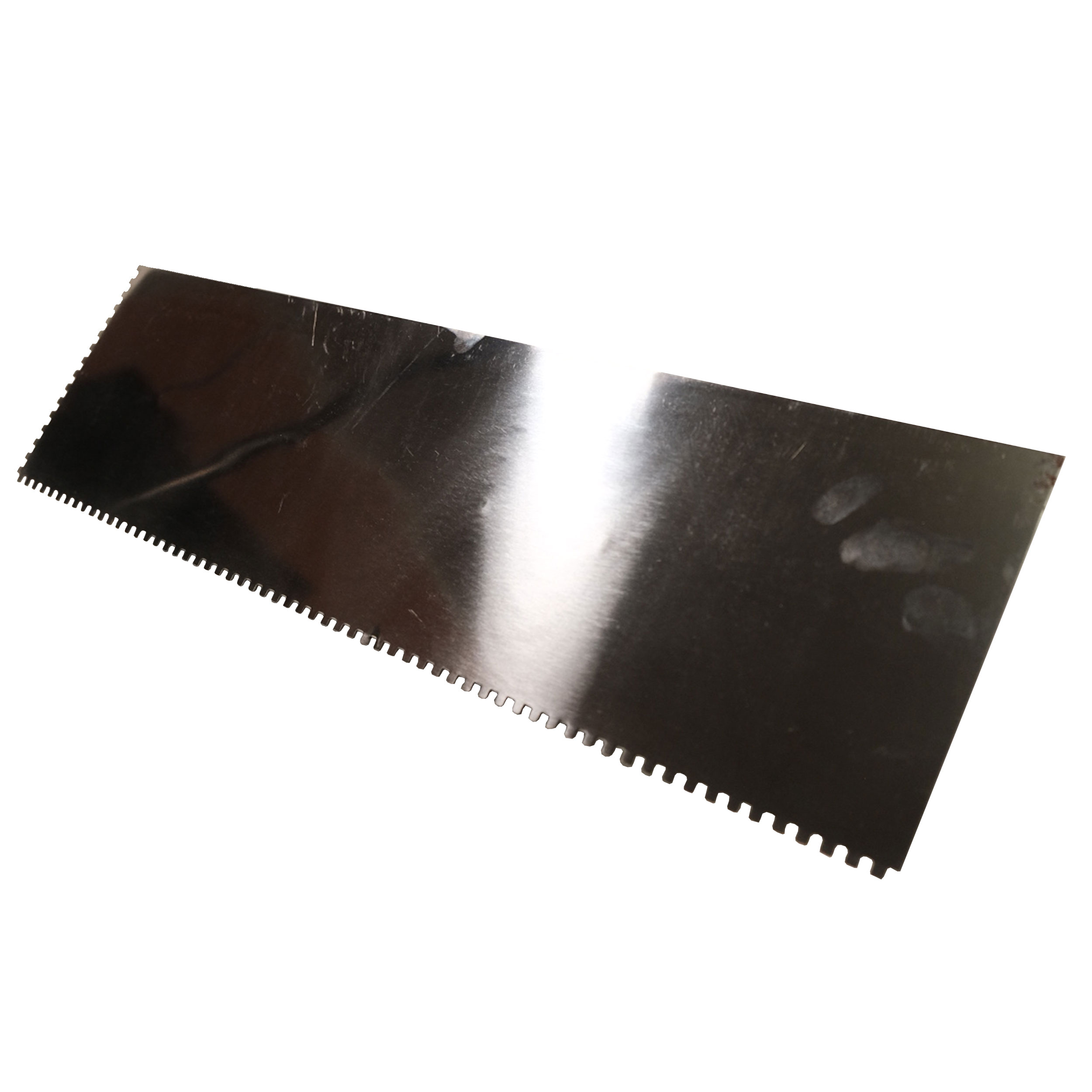 TOPTRADE nerezové hladítko, zub 4 mm, 500 × 130 mm, dřevěná rukojeť