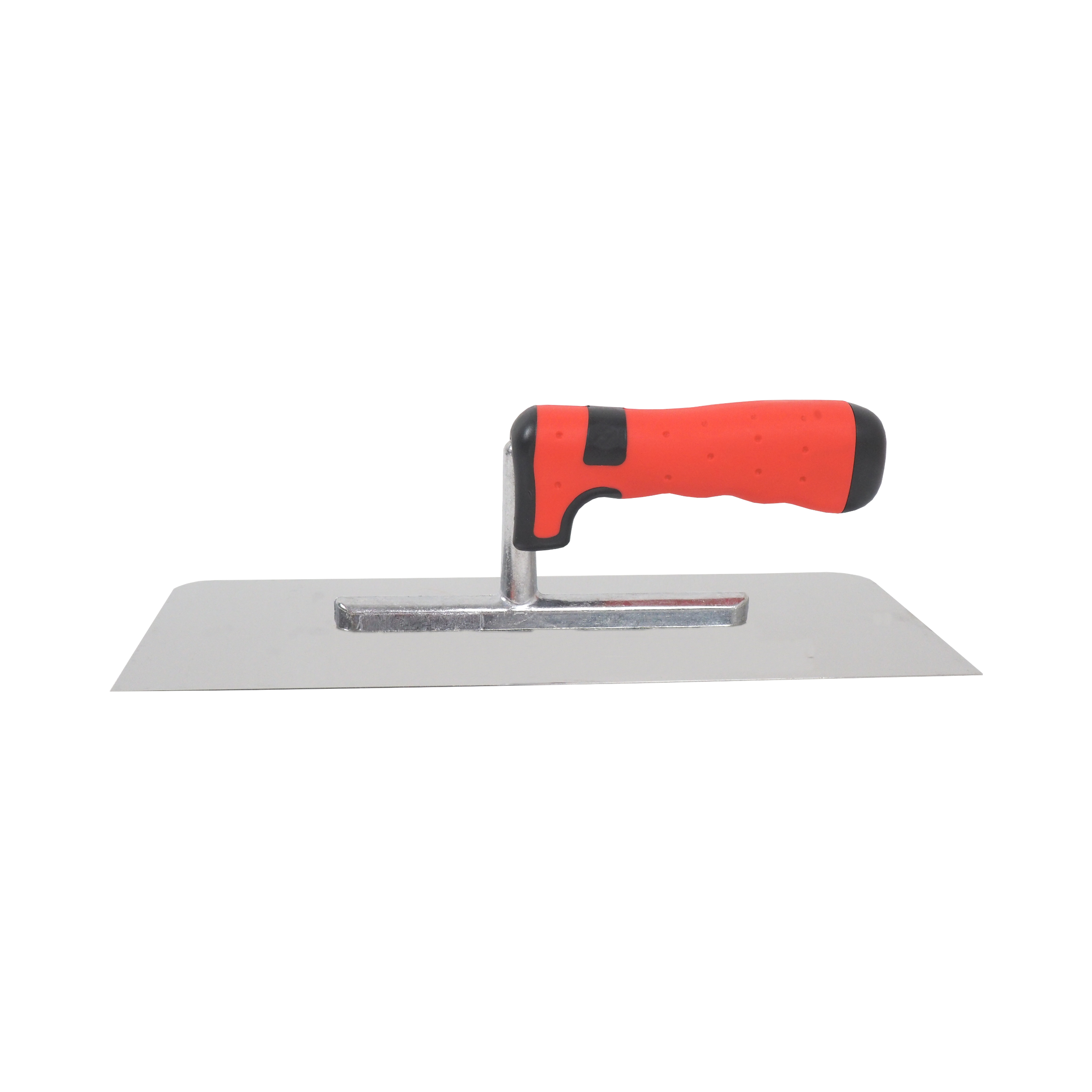 TOPTRADE nerezové hladítko, hladké, 2 oblé rohy, 280 × 130 mm
