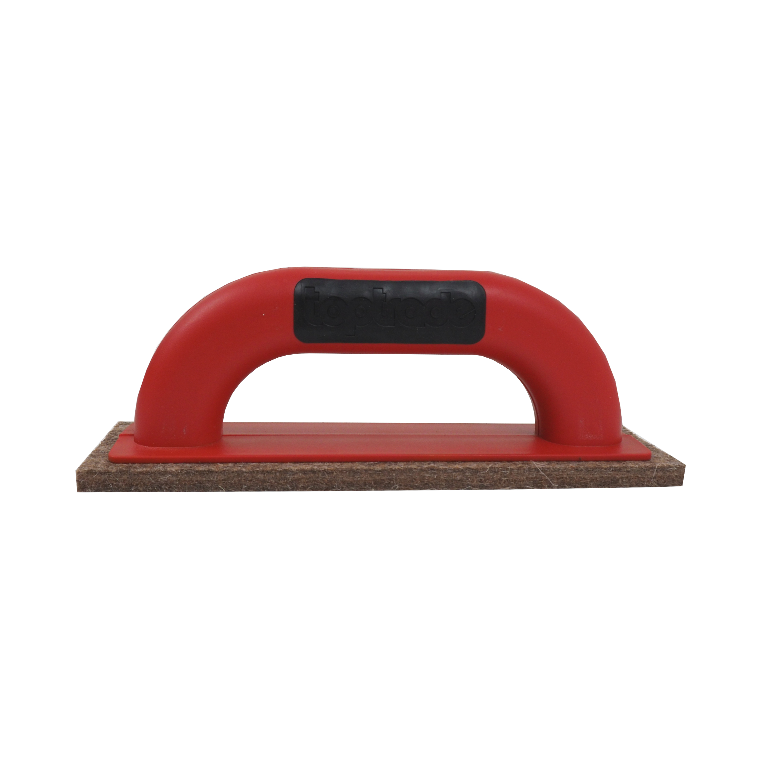 TOPTRADE hladítko ABS s hnědou plstí, špaletové PROFESSIONAL 220×65×10 mm