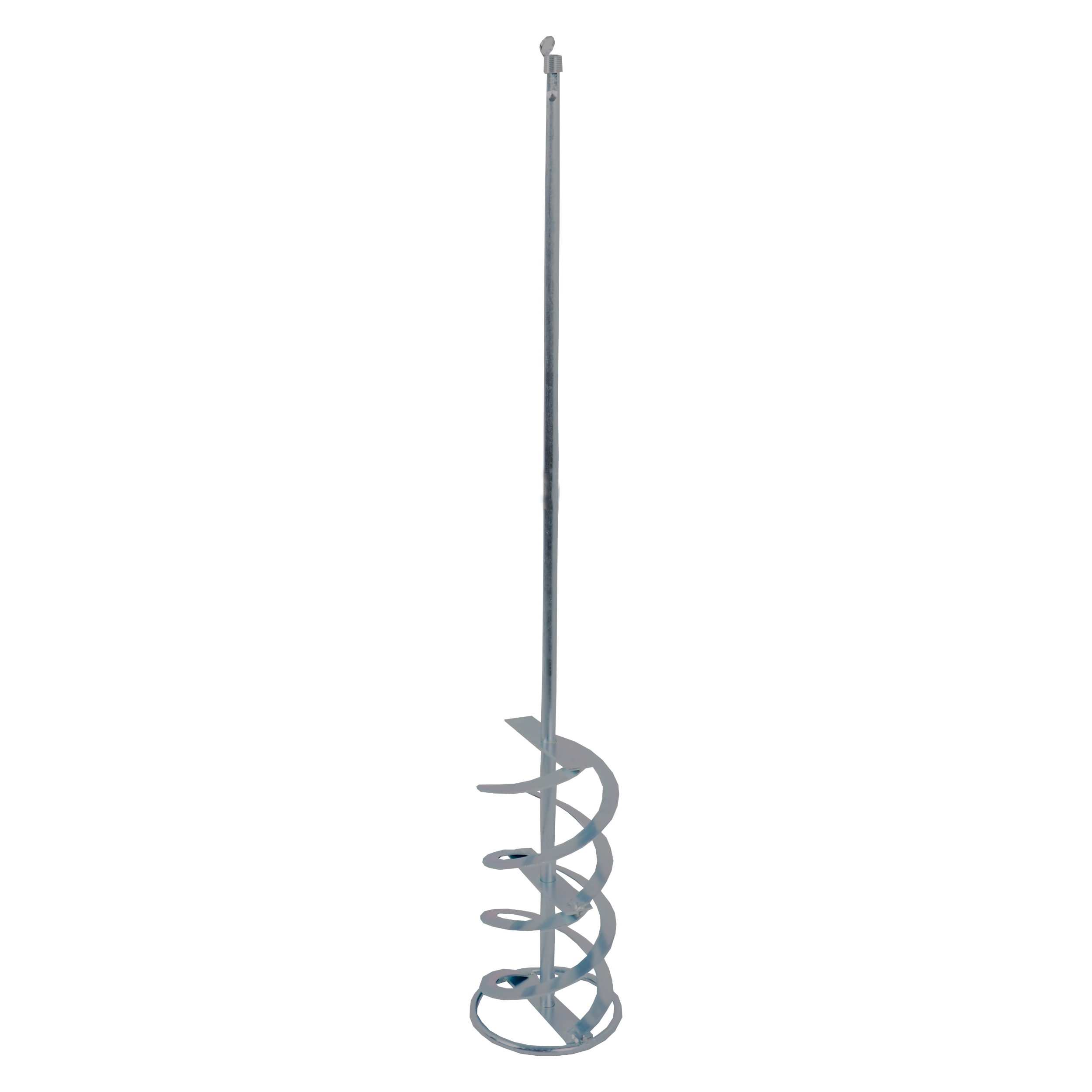Levně TOPTRADE míchadlo SDS+, pozink, dlouhá spirála, Ø 100 mm (SDS+ upnutí, pozink, Ø 100 mm)