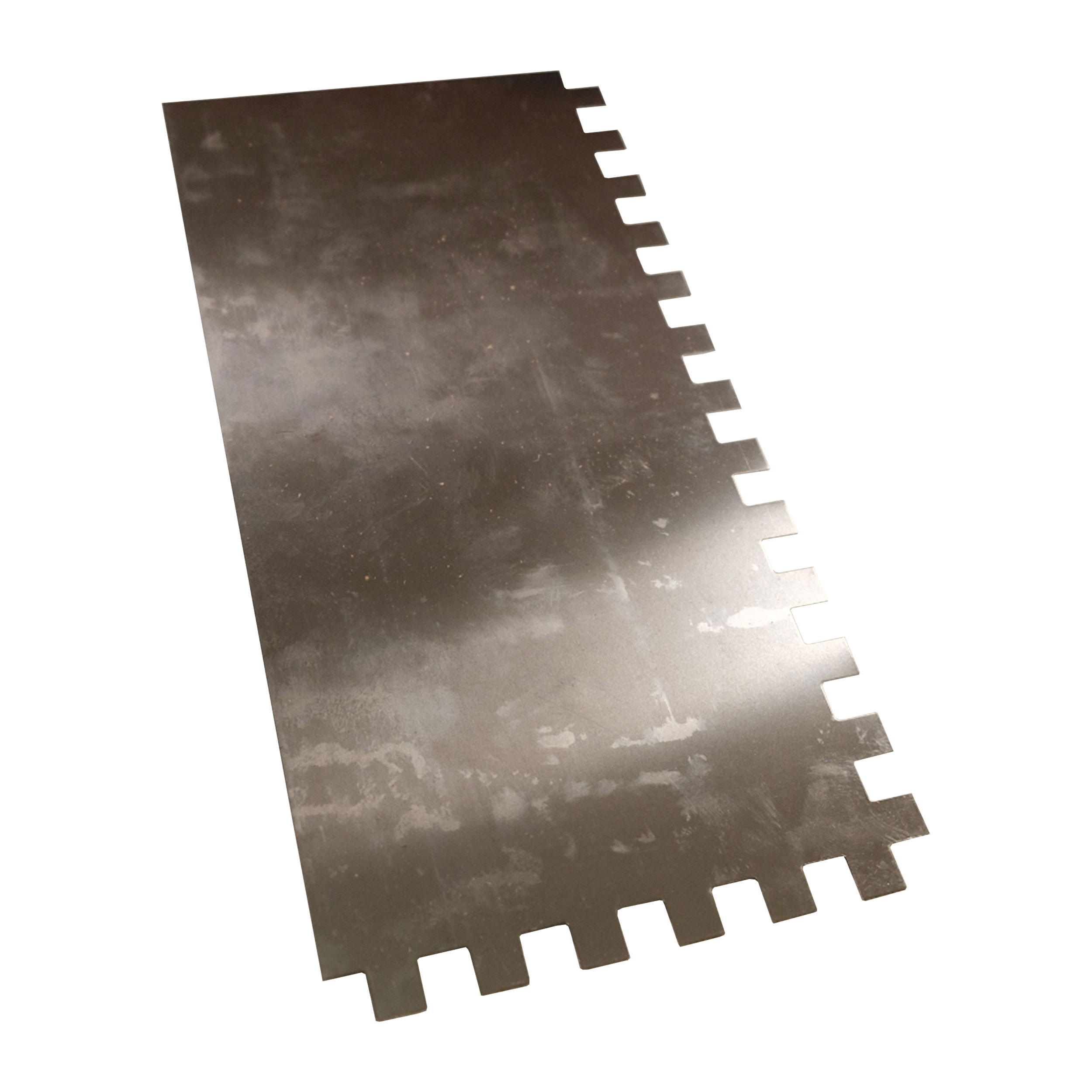 TOPTRADE hladítko nerezové 270×130 mm, zub 12 mm, plastová rukojeť
