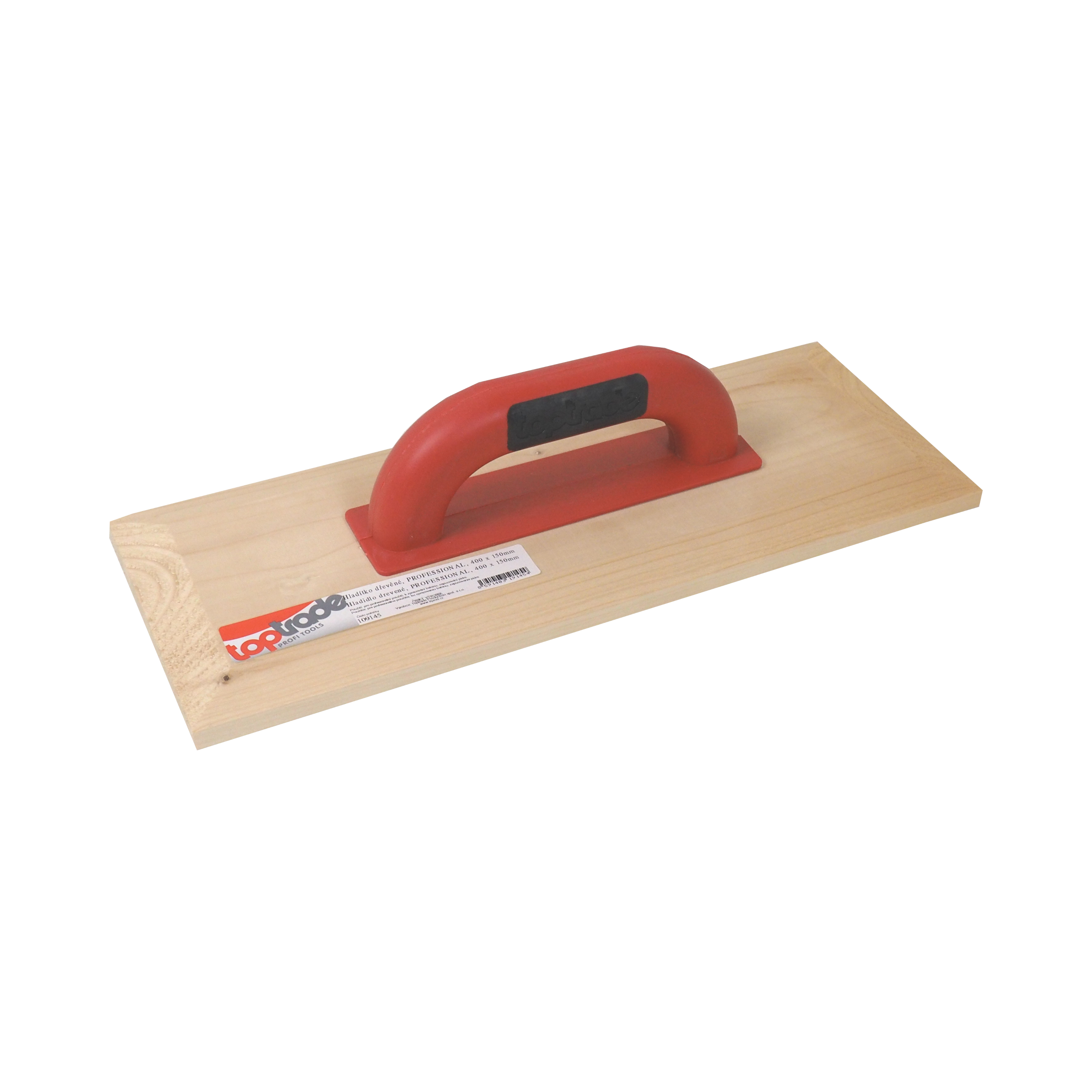 TOPTRADE hladítko dřevěné PROFESSIONAL 400×150 mm