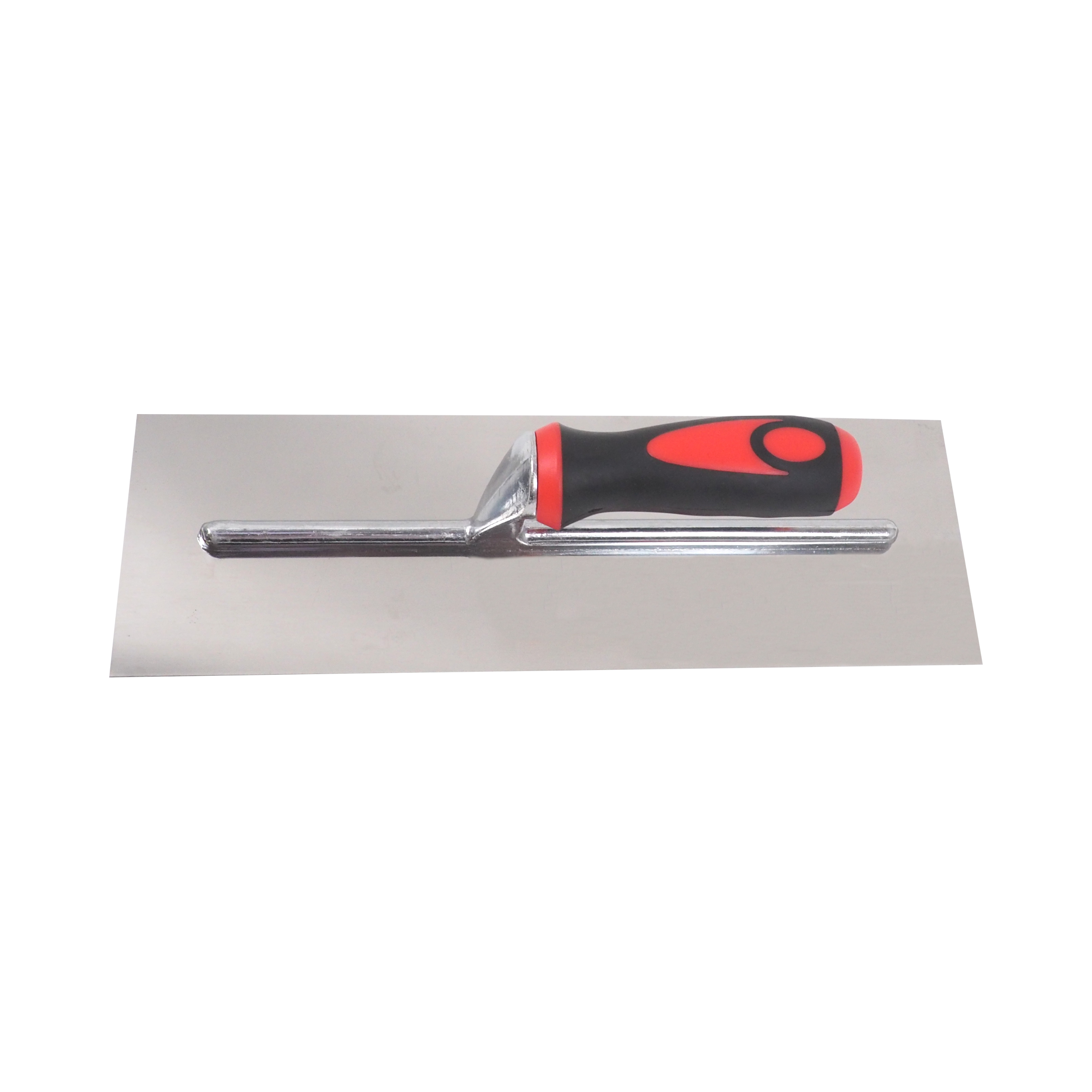 TOPTRADE hladítko nerezové 360×120 mm, hladké, pogumovaná rukojeť