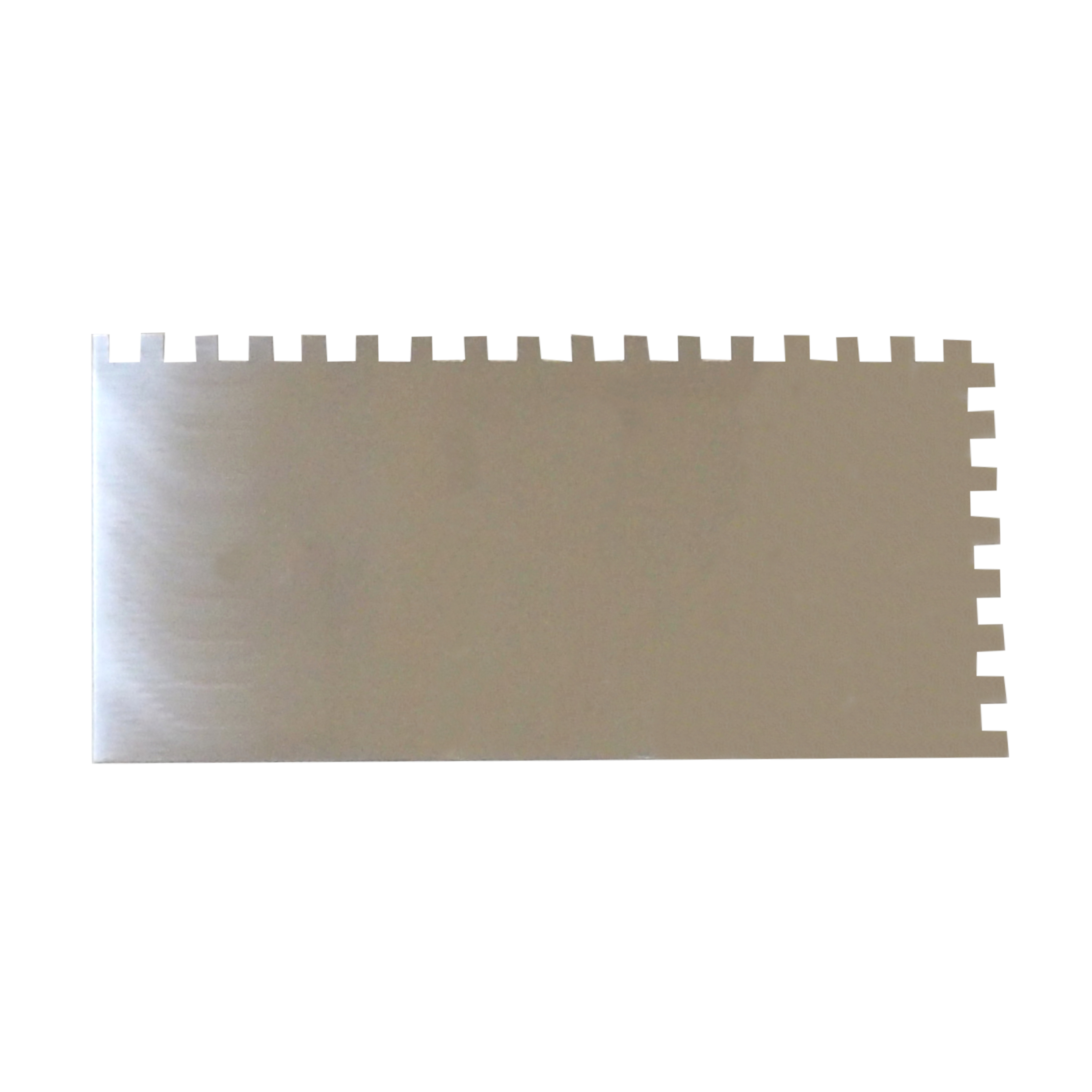 TOPTRADE hladítko nerezové, s EKO rukojetí, zub 8 mm, 270 x 130 mm, profi