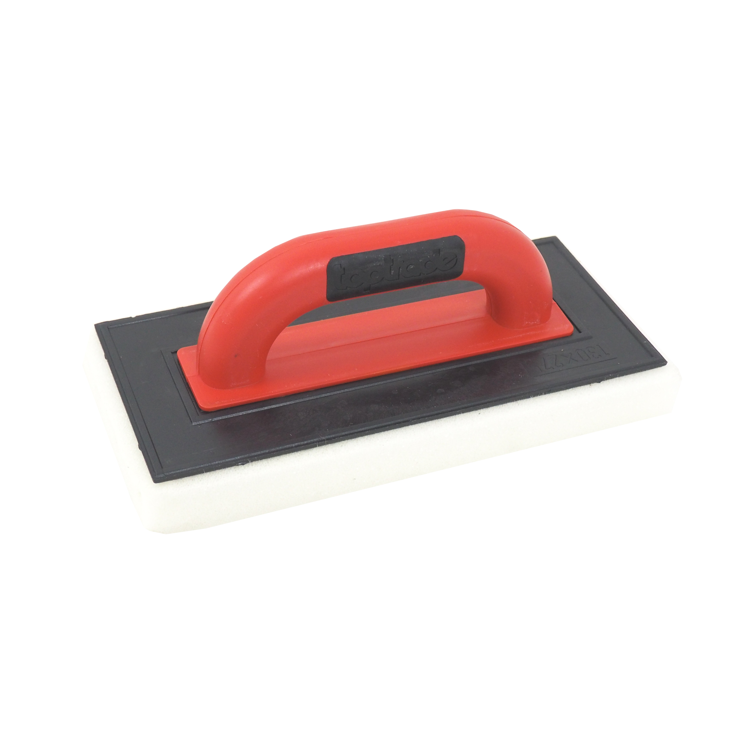 TOPTRADE hladítko ABS – jemný řezaný molitan, 280 × 140 × 30 mm