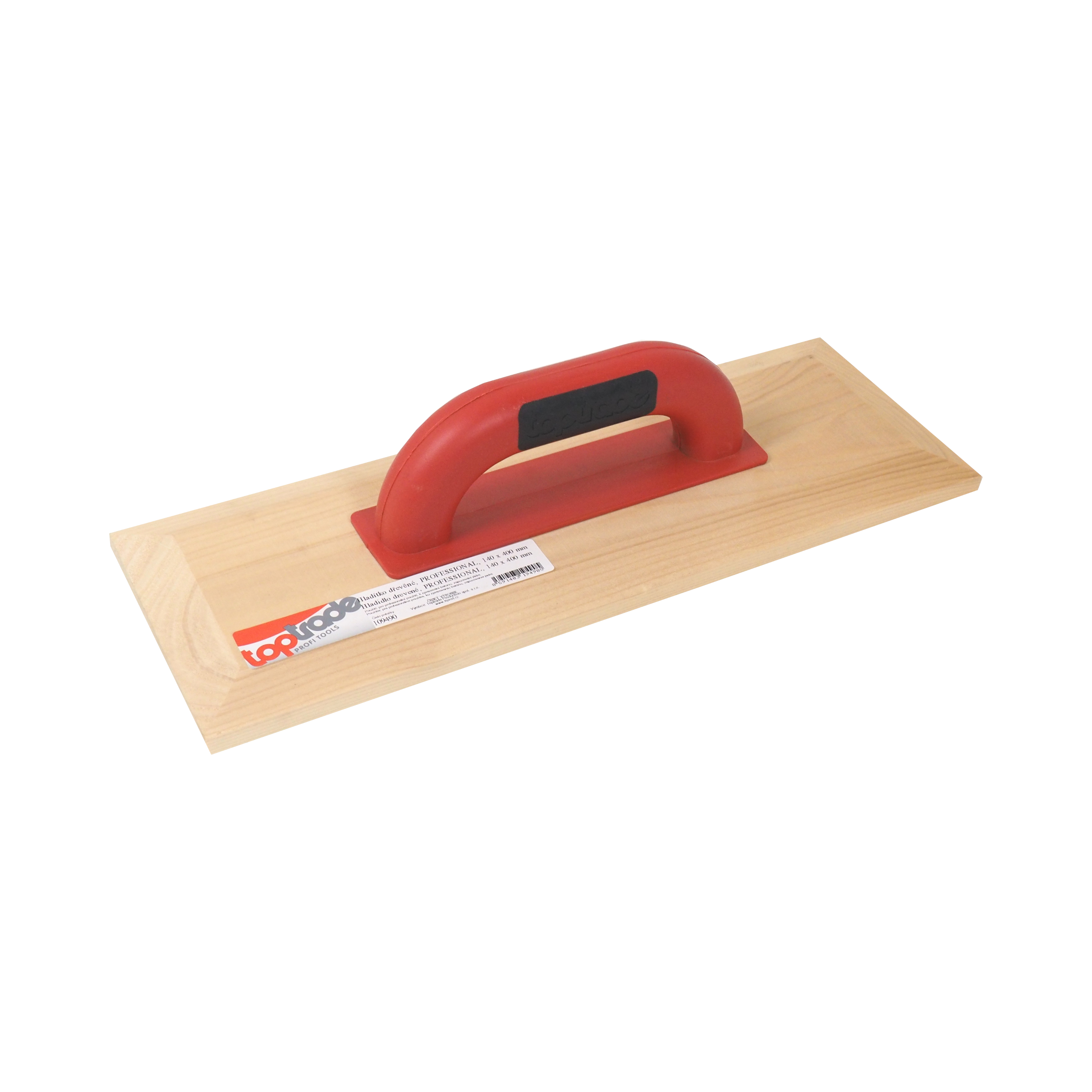 TOPTRADE hladítko dřevěné PROFESSIONAL 400 × 140 mm