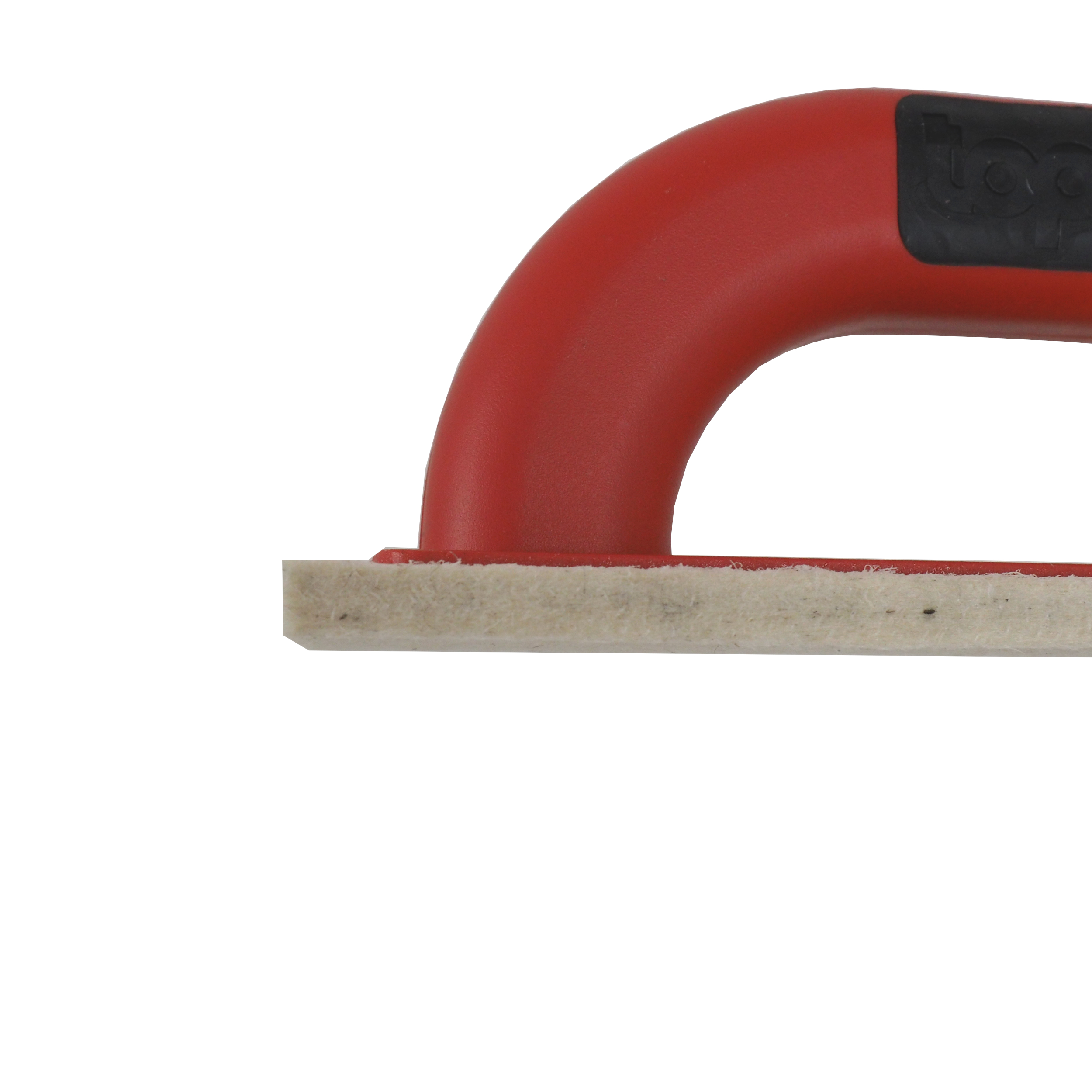 TOPTRADE hladítko ABS s bílou plstí, špaletové, Professional 220×65×8 mm