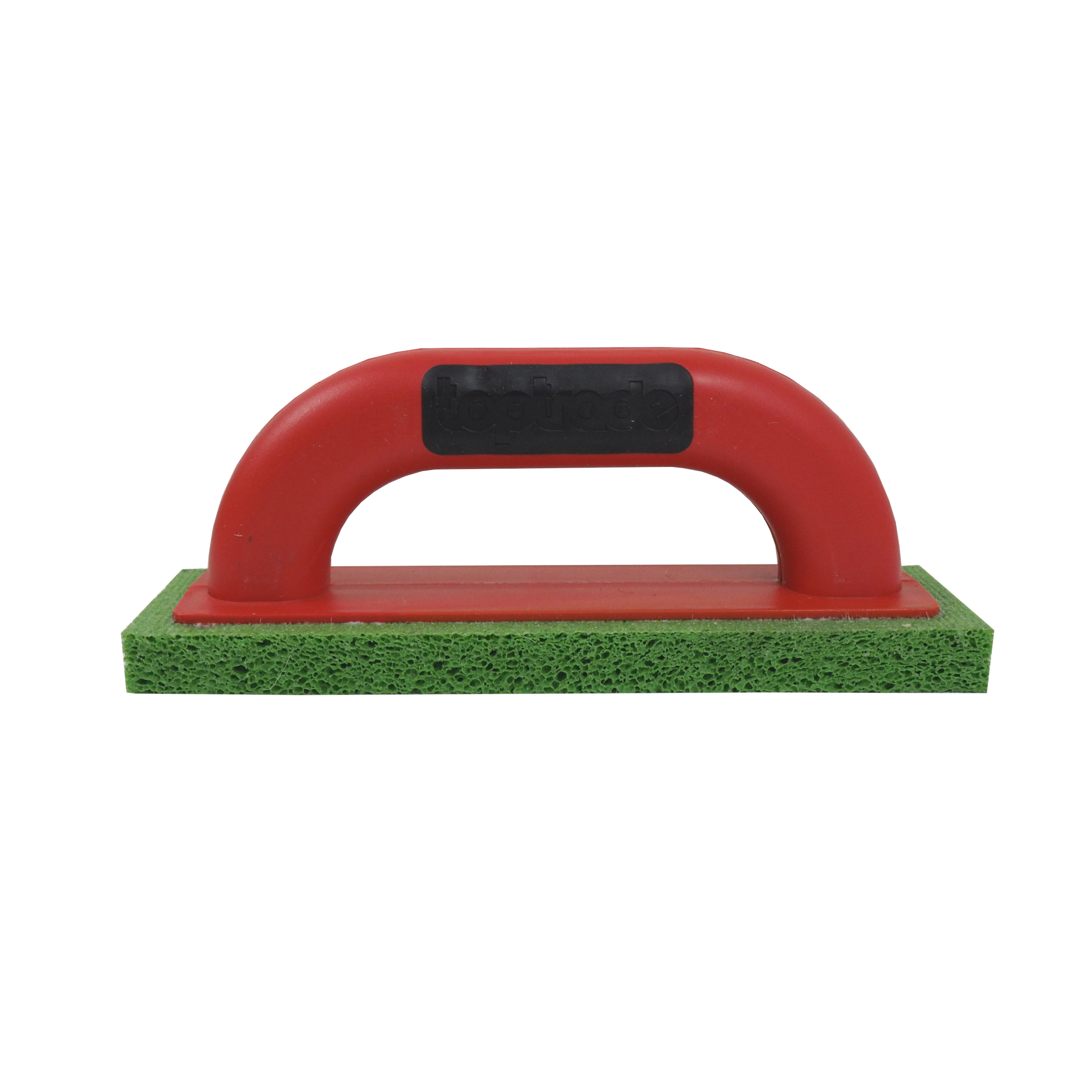 TOPTRADE hladítko s hrubou houbou, špaletové, 220×65×18 mm