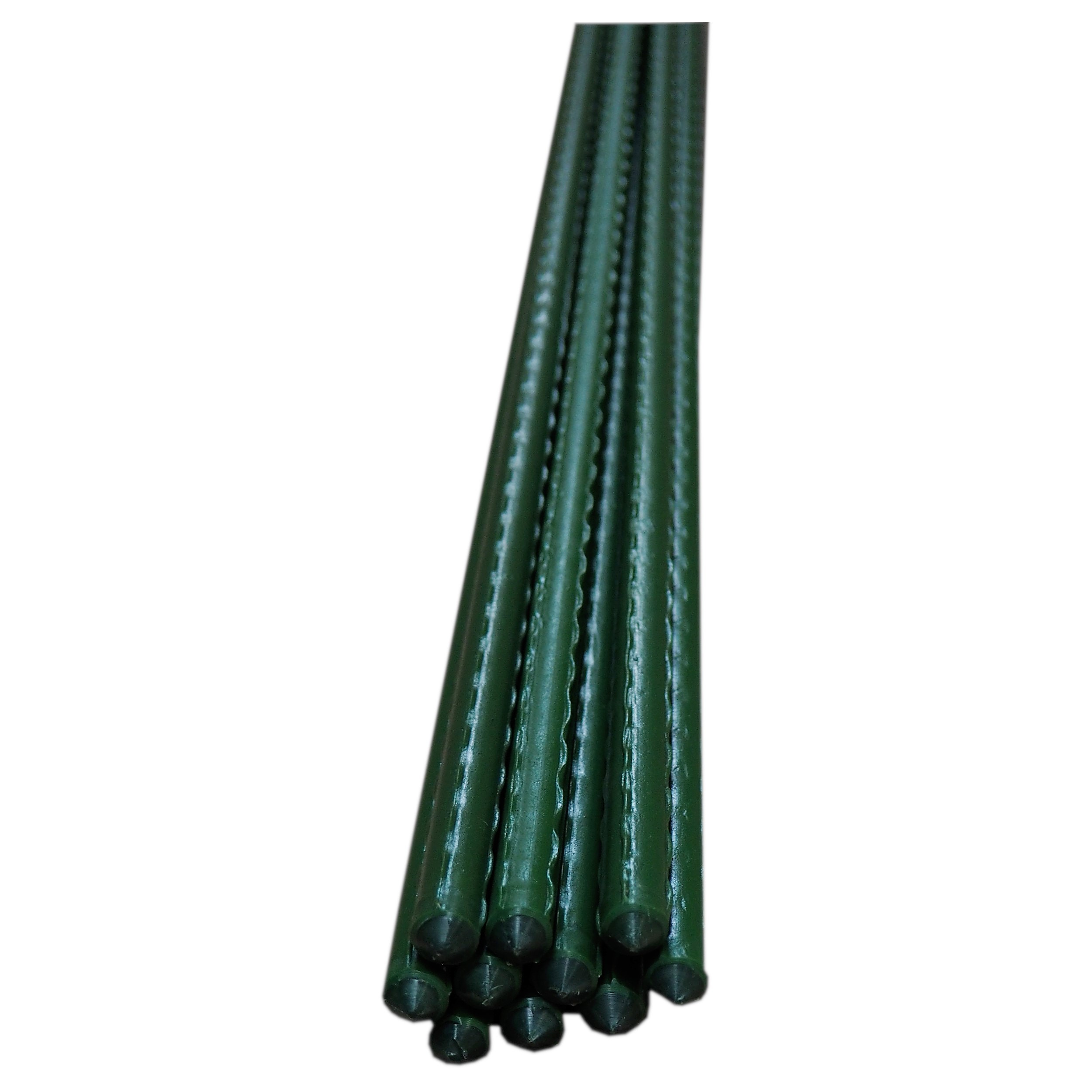 TOPTRADE zahradní tyč poplastovaná Ø 16 mm × 150 cm – zelená