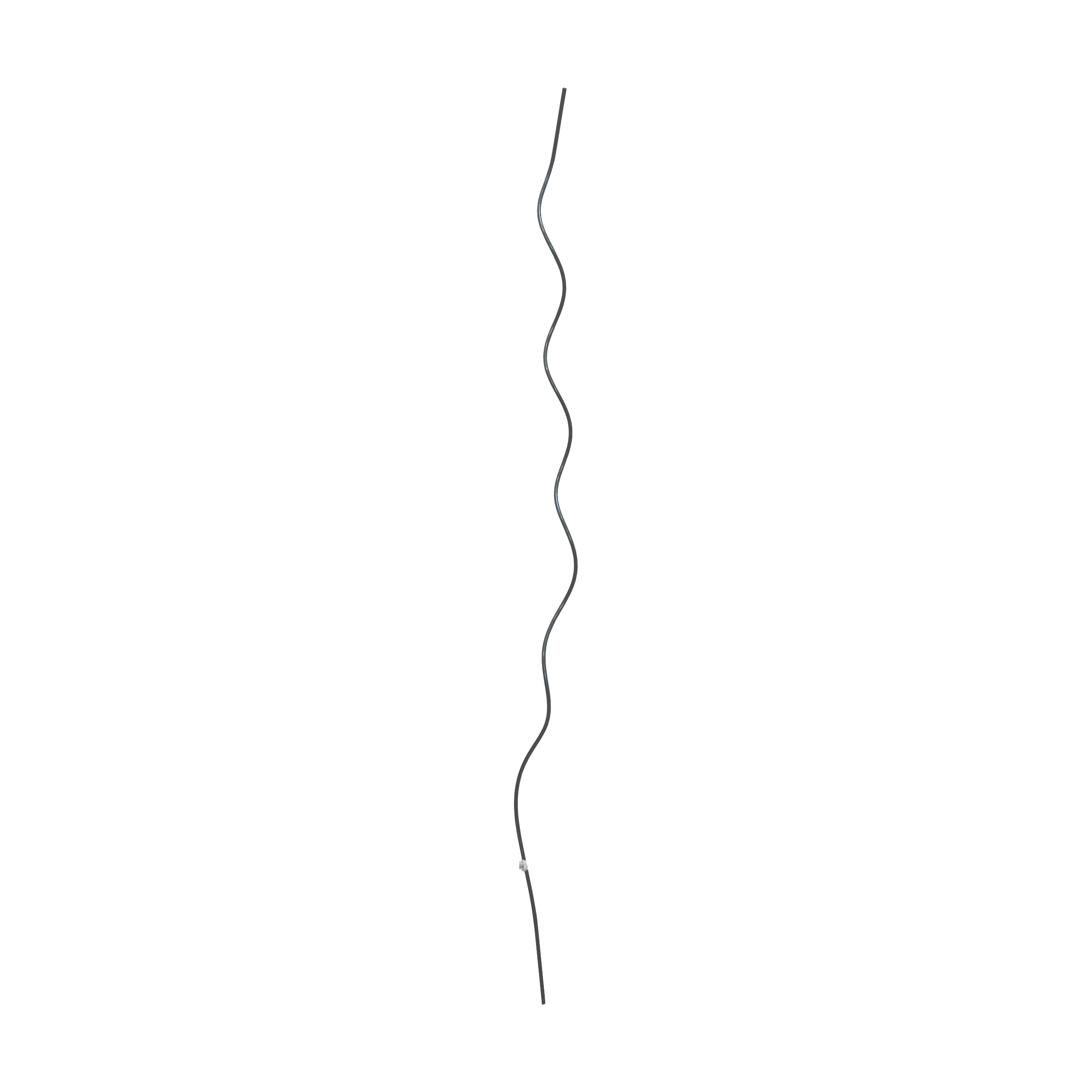 TOPTRADE spirálová opora na rajčata – zelený komaxit, Ø 6 mm × 1500 mm