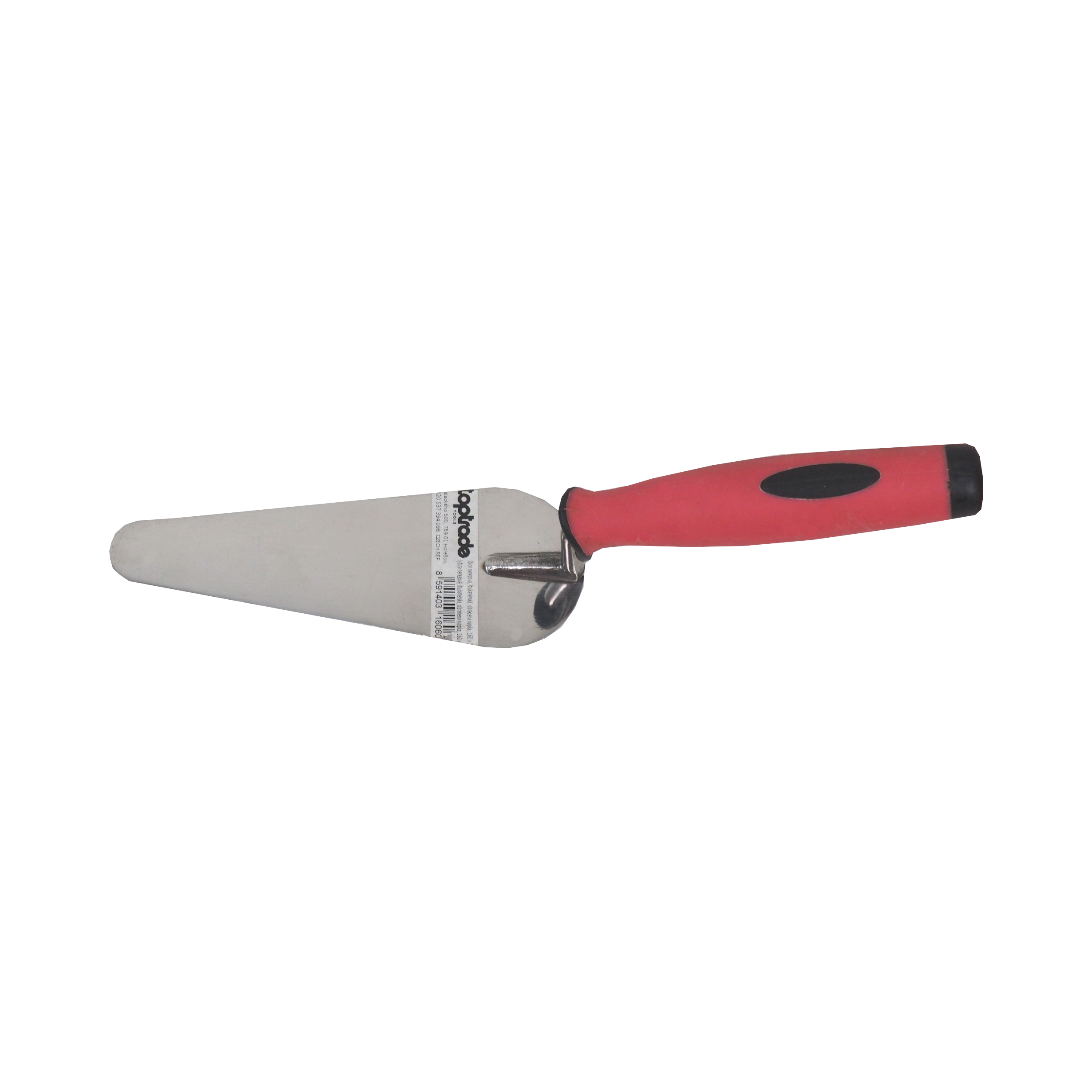 TOPTRADE štukatérská lžíce nerez – obrácená kapka 160 × 20 mm