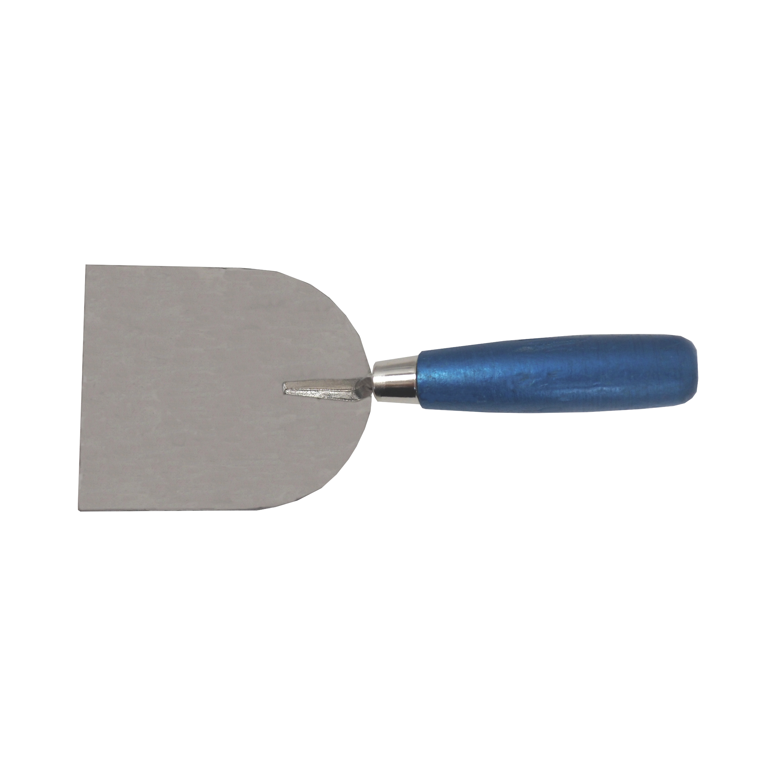 TOPTRADE štukatérská lžíce nerezová 120 × 100 mm, dřevěná rukojeť
