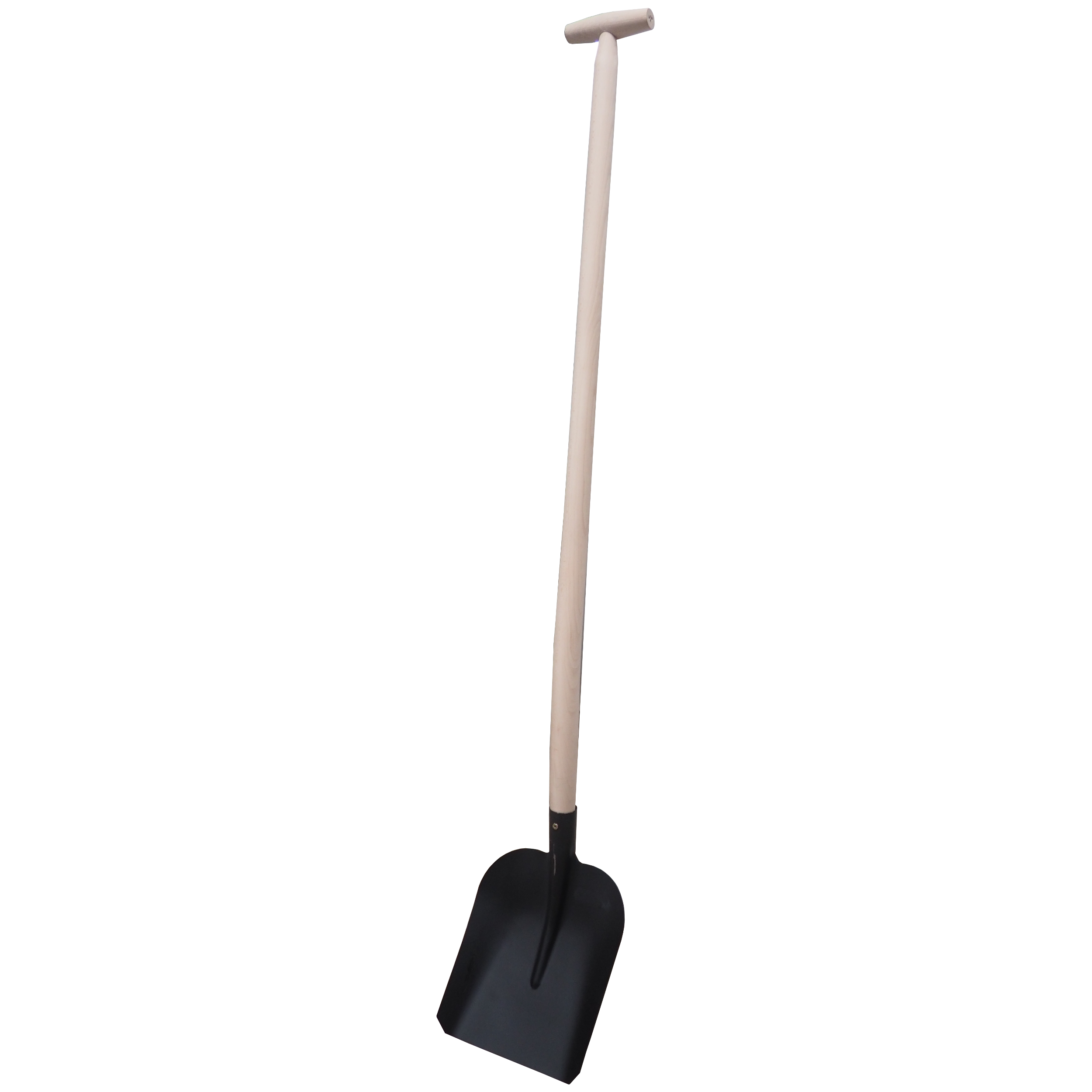 TOPTRADE lopata ocelová standard, černý lak, T rukojeť 120 cm