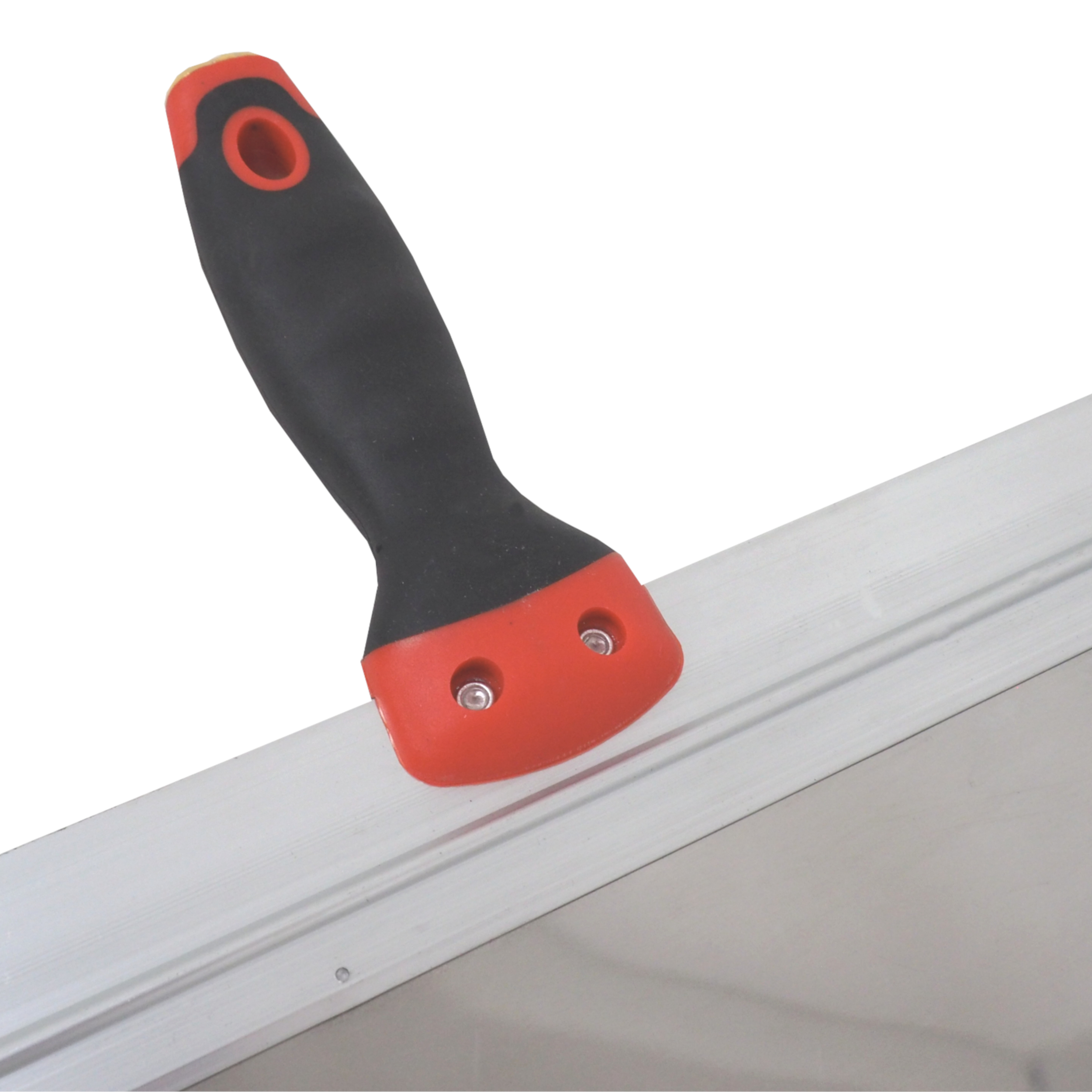 TOPTRADE stěrka nerezová, duralový rám 250 mm