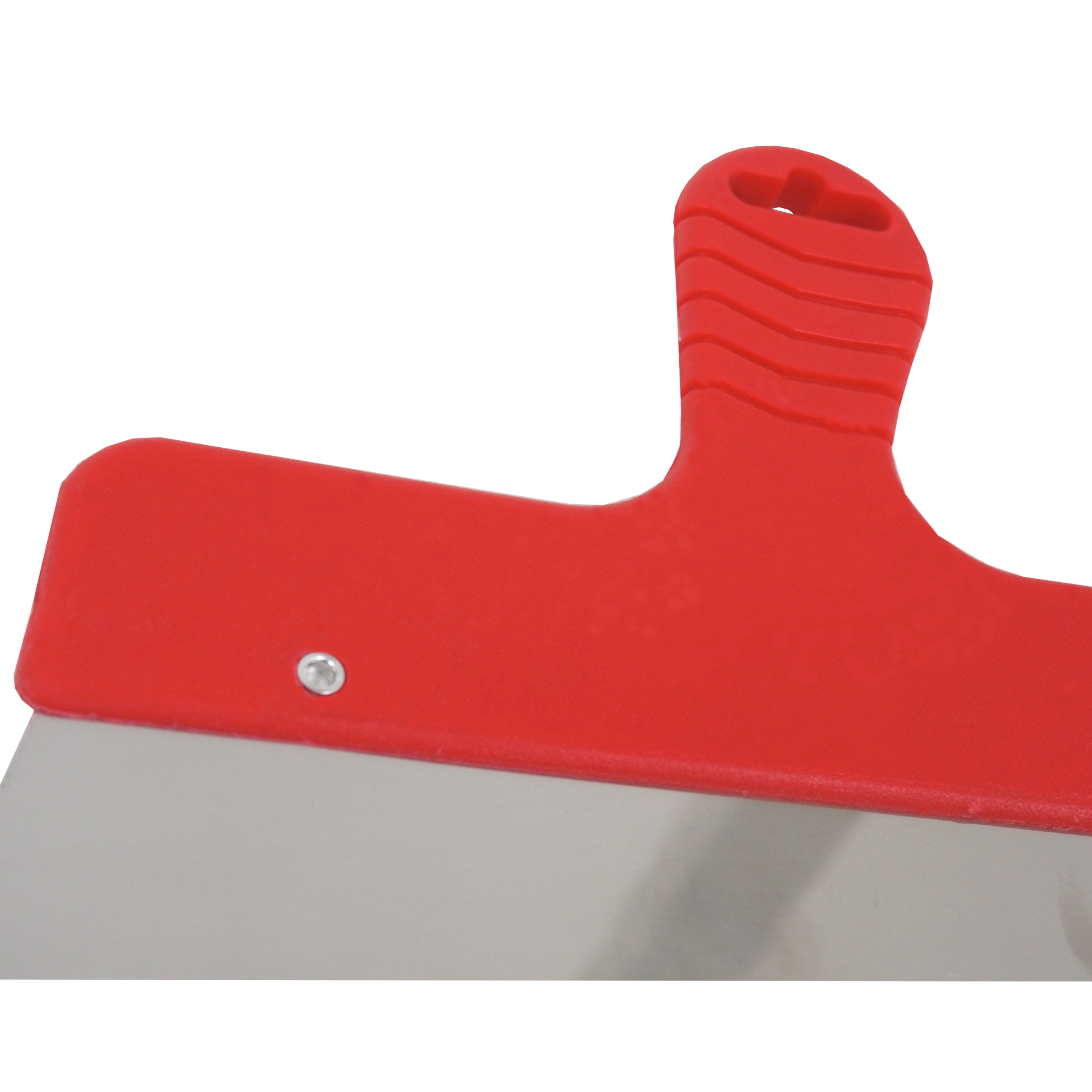 TOPTRADE nerezová stěrka, úzká 250 mm – plastová rukojeť