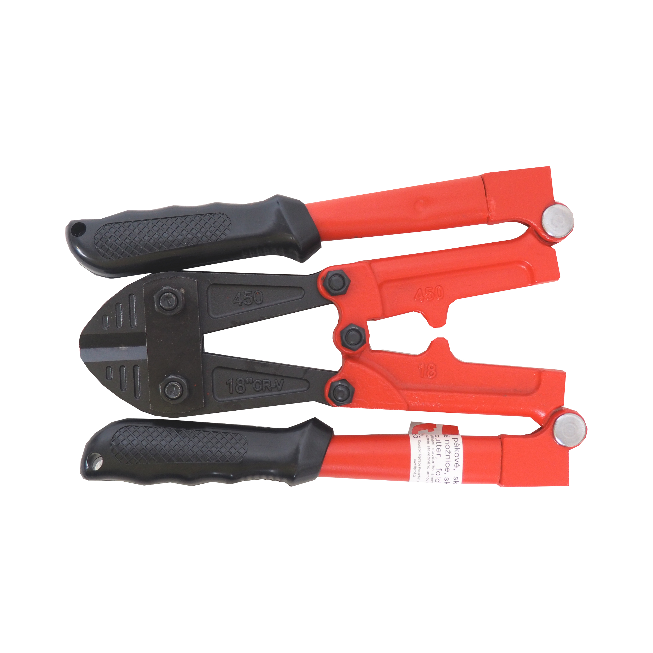 TOPTRADE pákové kleště skládací 450 mm, do Ø 10 mm