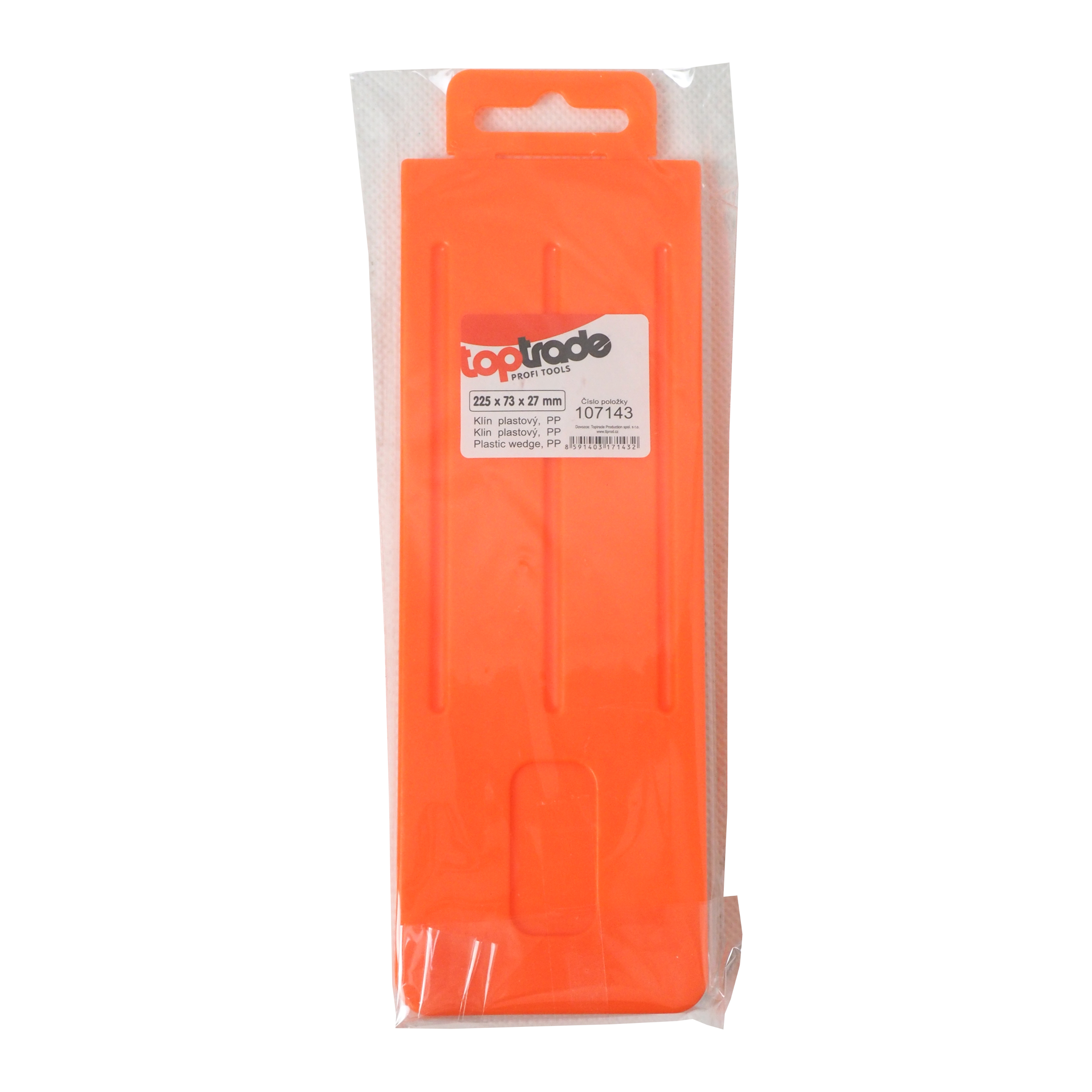 TOPTRADE vymezovací klín PP 225 × 73 × 27 mm