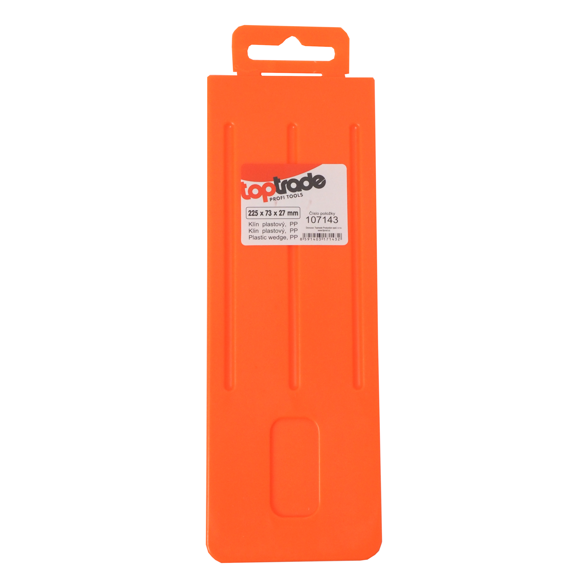 TOPTRADE vymezovací klín PP 225 × 73 × 27 mm