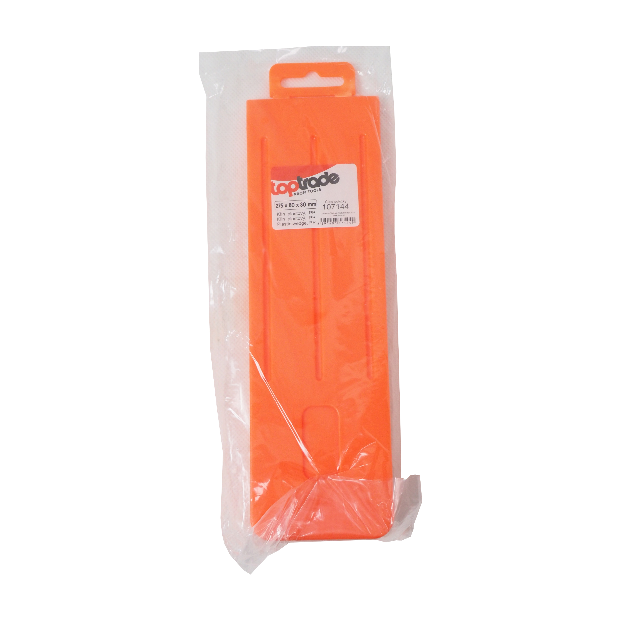 TOPTRADE plastový klín PP 275×80×30 mm