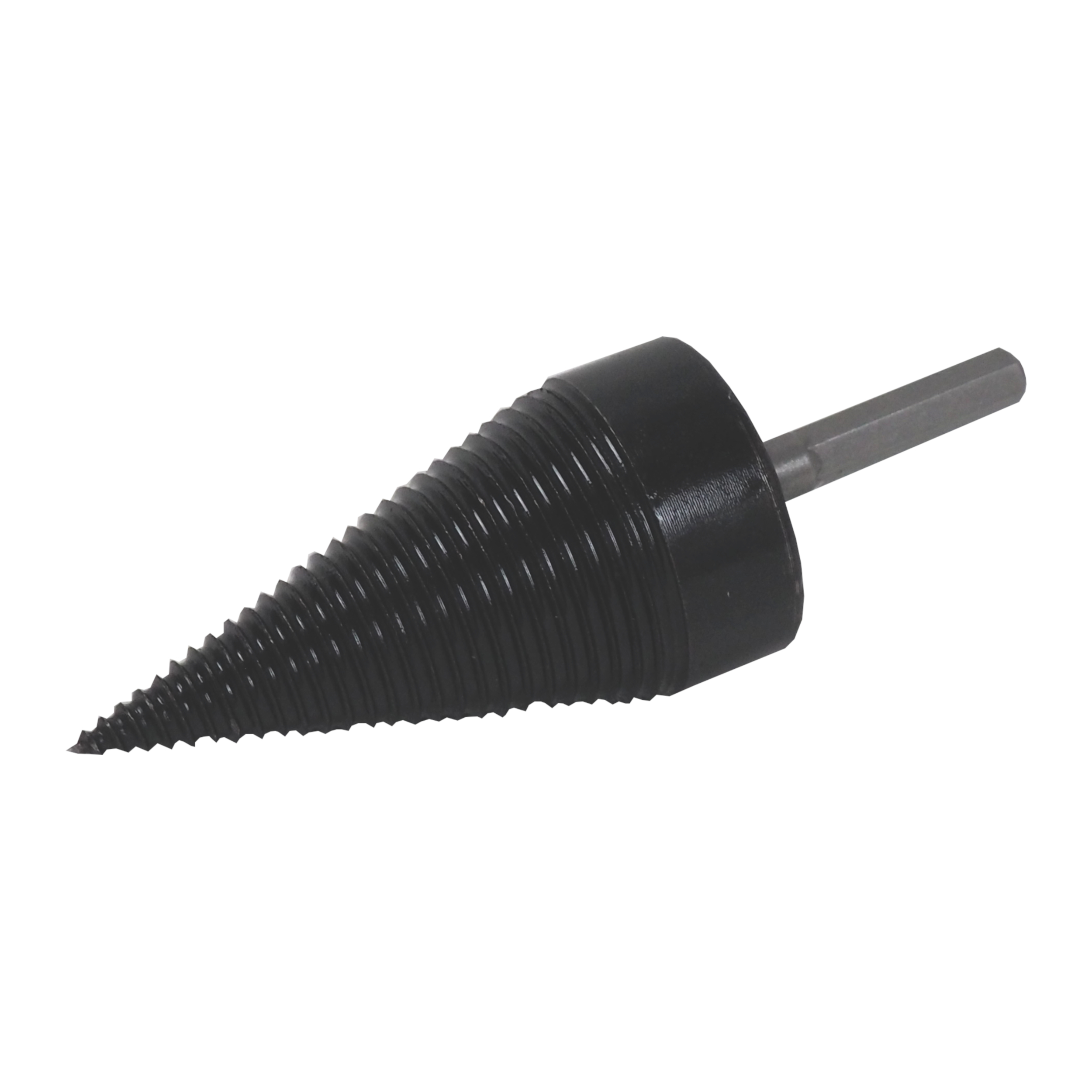TOPTRADE štípací kužel na dřevo 32×90 mm + 2 adaptéry 65 mm (SDS+ a šestihran)