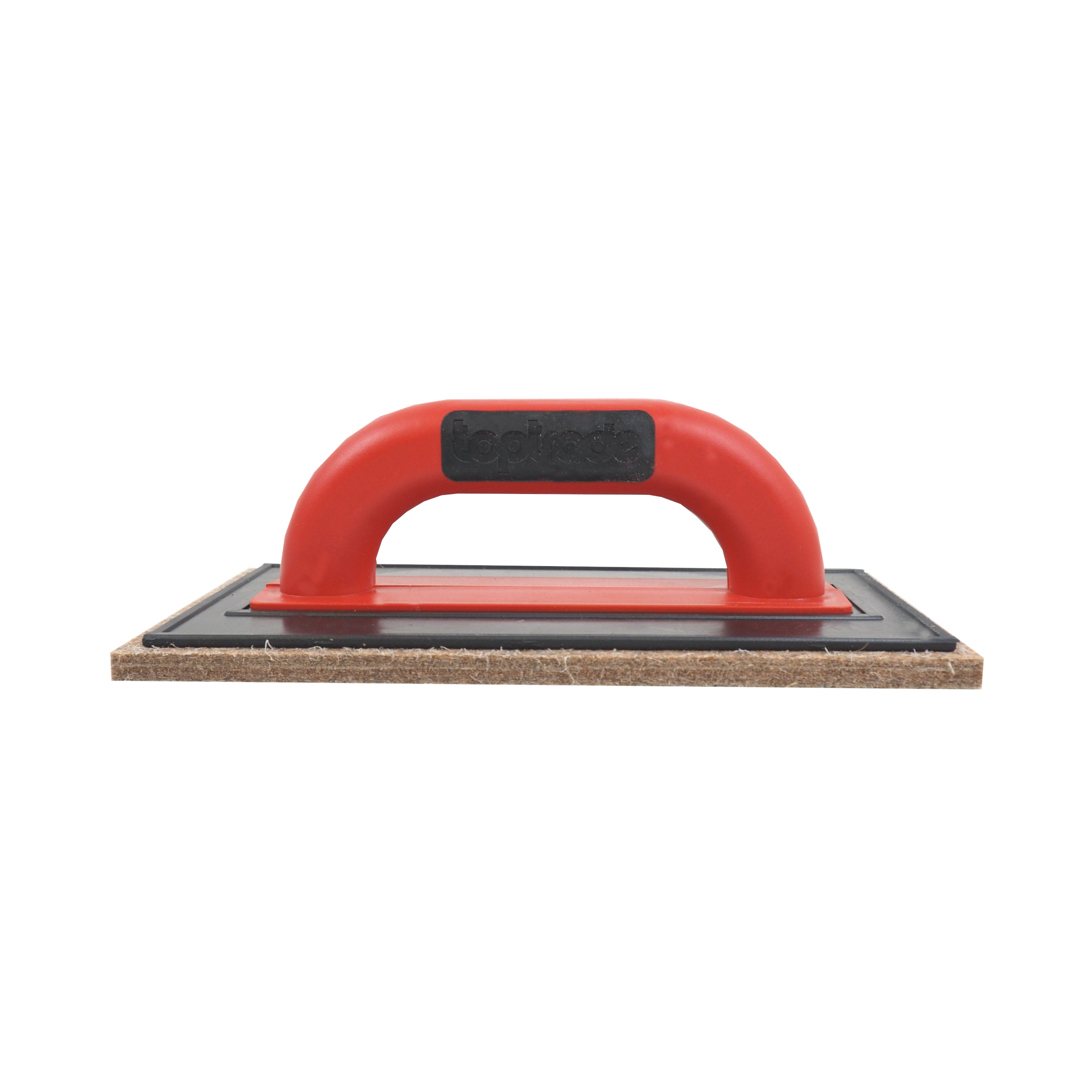 TOPTRADE hladítko ABS s hnědou plstí PROFESSIONAL 250 x 130 x 10 mm