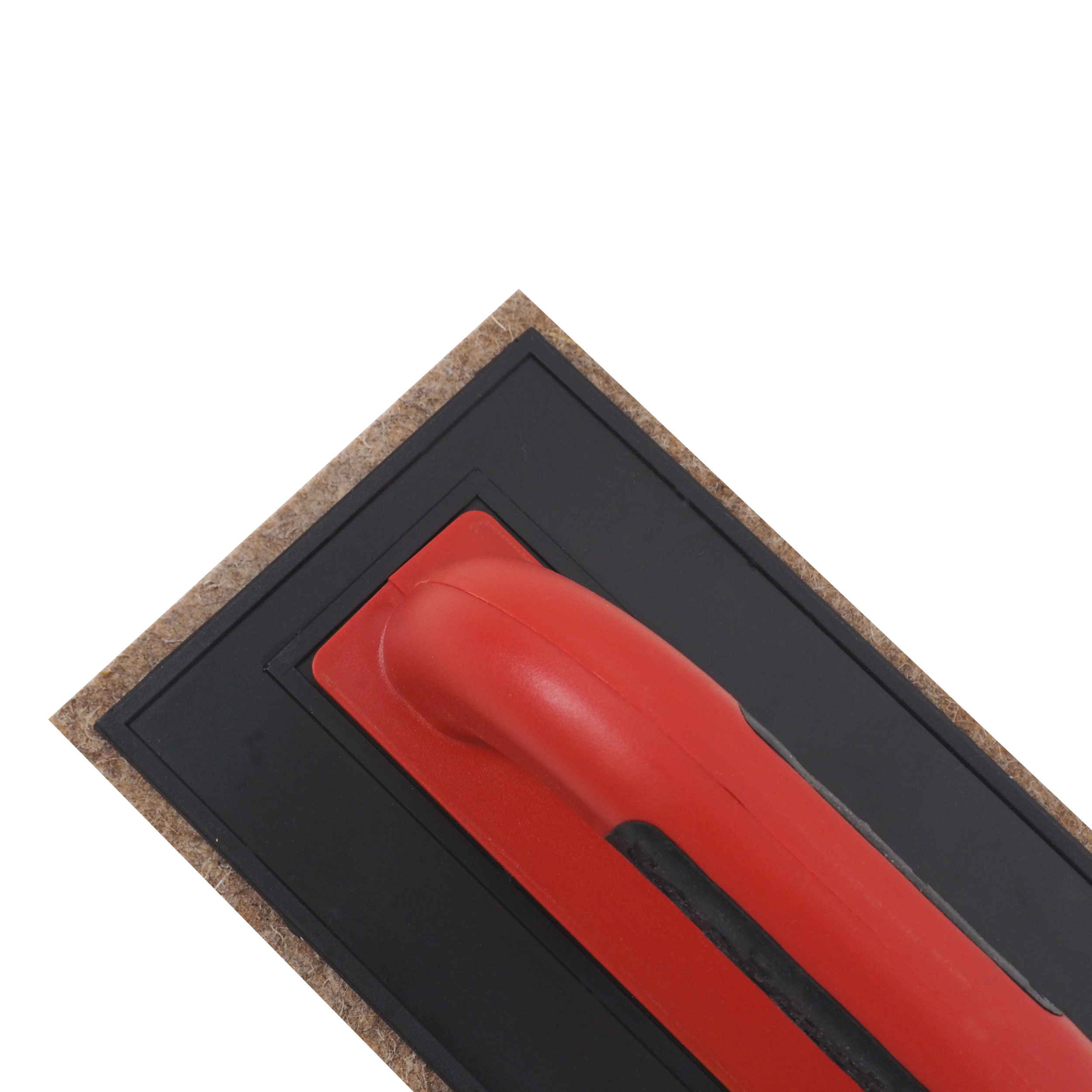 TOPTRADE hladítko ABS s hnědou plstí PROFESSIONAL 250 x 130 x 10 mm