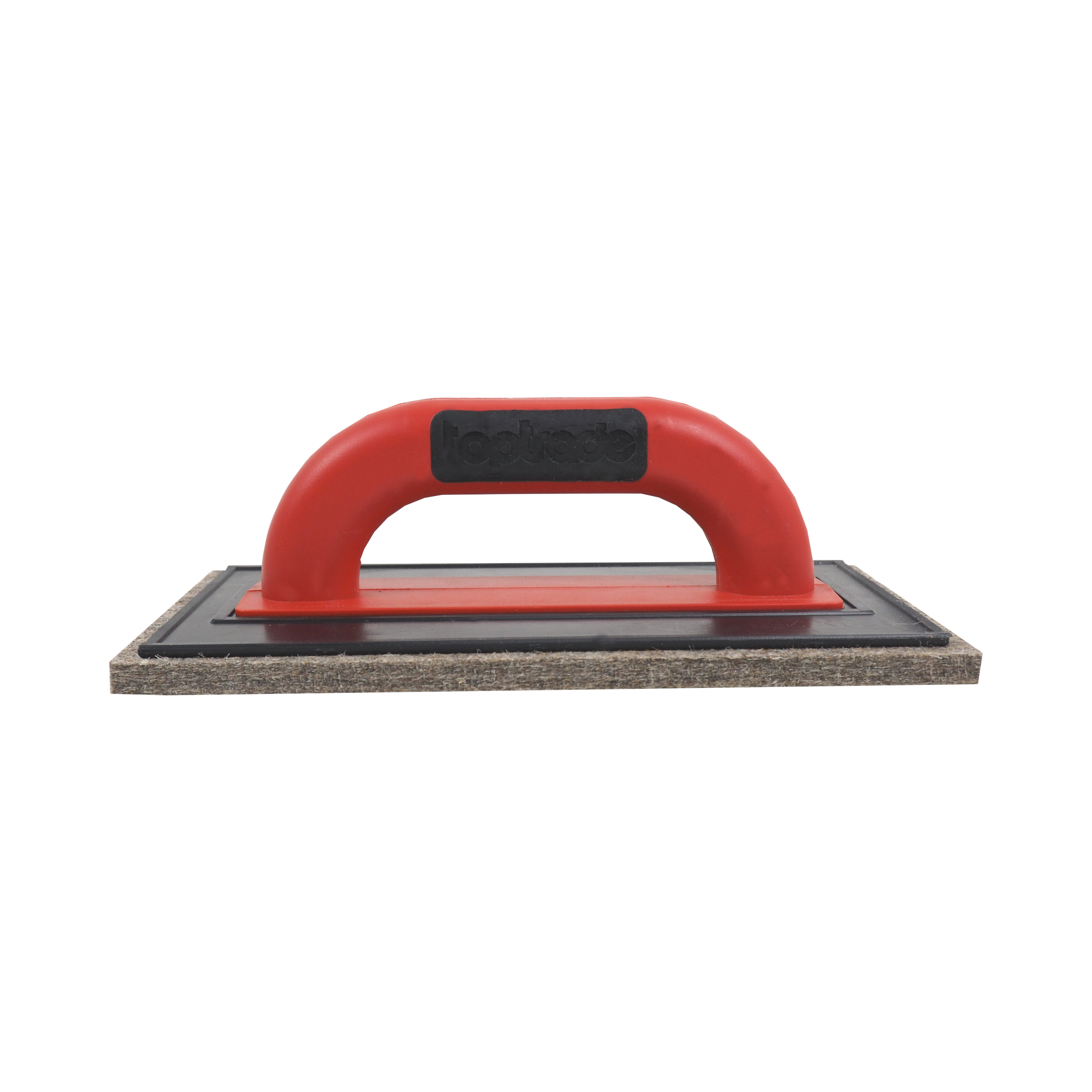 TOPTRADE hladítko ABS s hnědou plstí 250×130×10 mm, PROFESSIONAL