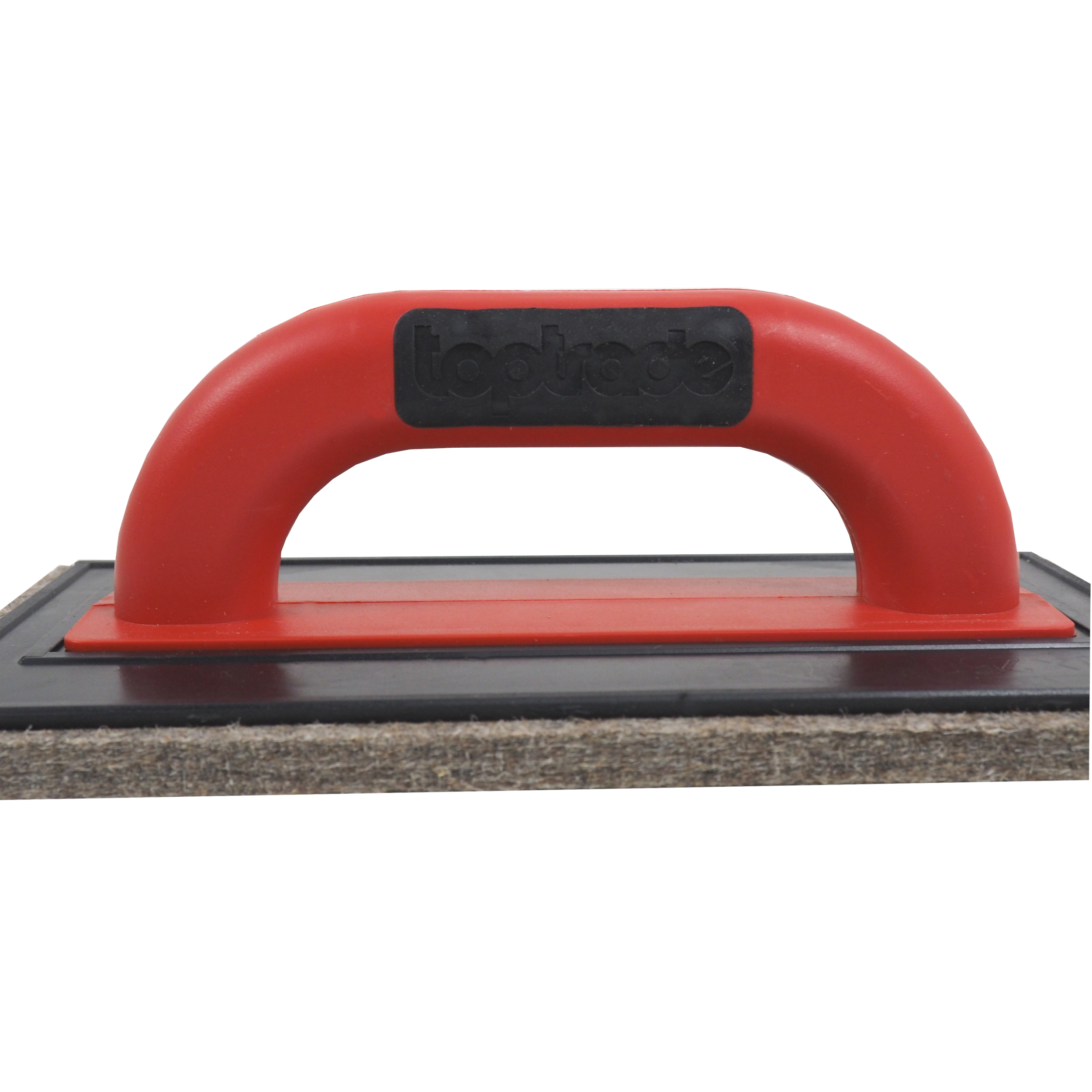 TOPTRADE hladítko ABS s hnědou plstí 250×130×10 mm, PROFESSIONAL