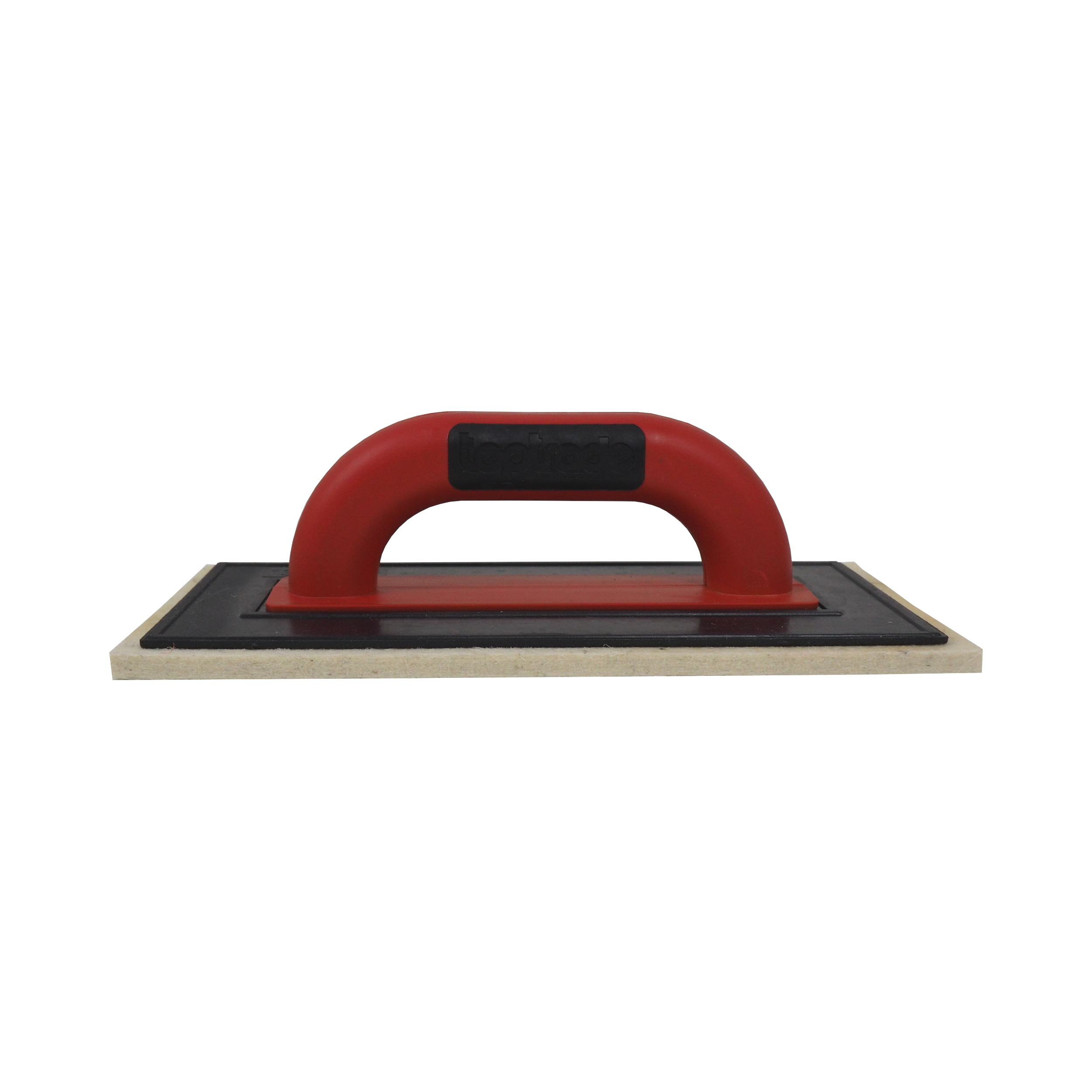 TOPTRADE hladítko s bílou plstí ABS PROFESSIONAL 250 × 130 × 8 mm