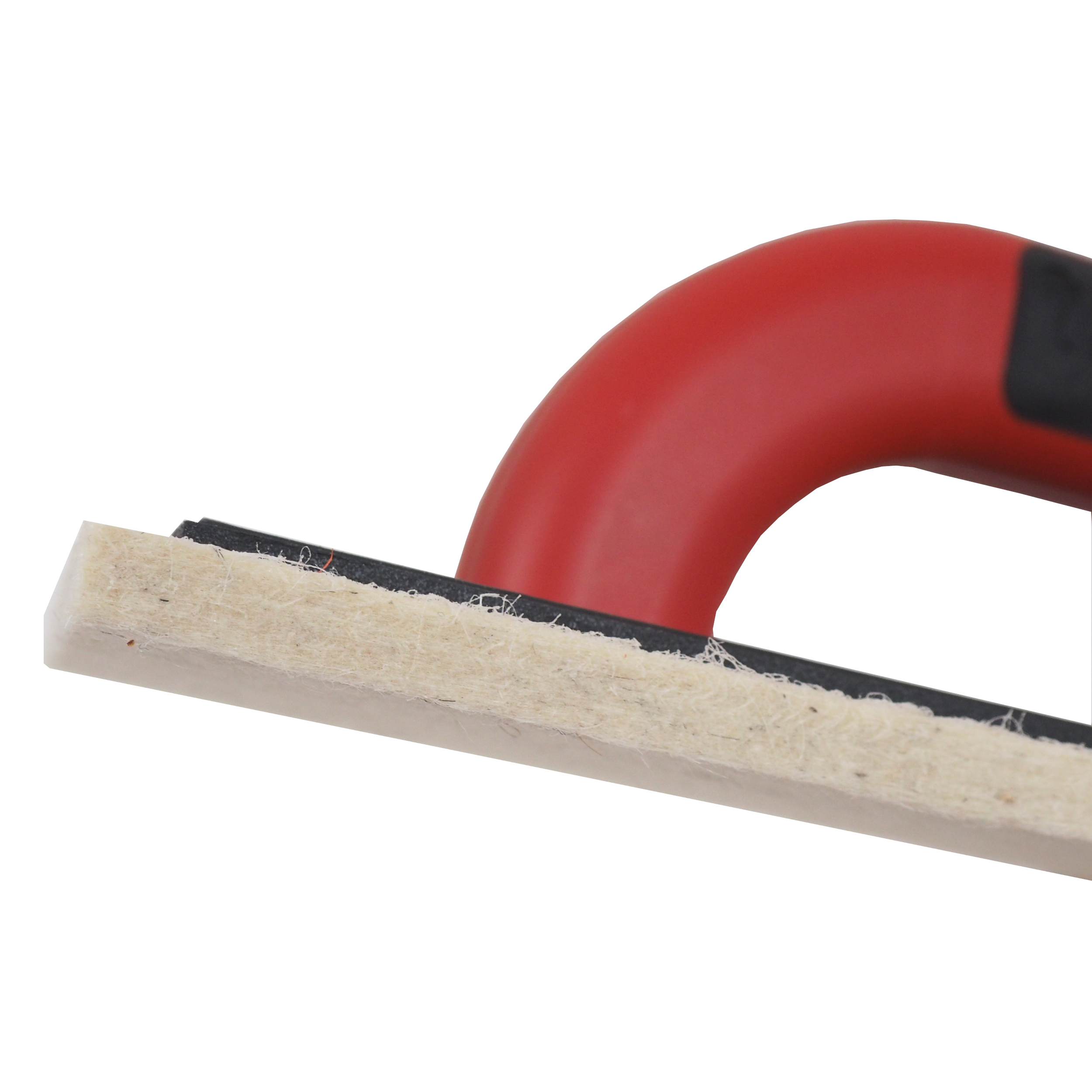 TOPTRADE hladítko s bílou plstí ABS PROFESSIONAL 250 × 130 × 8 mm