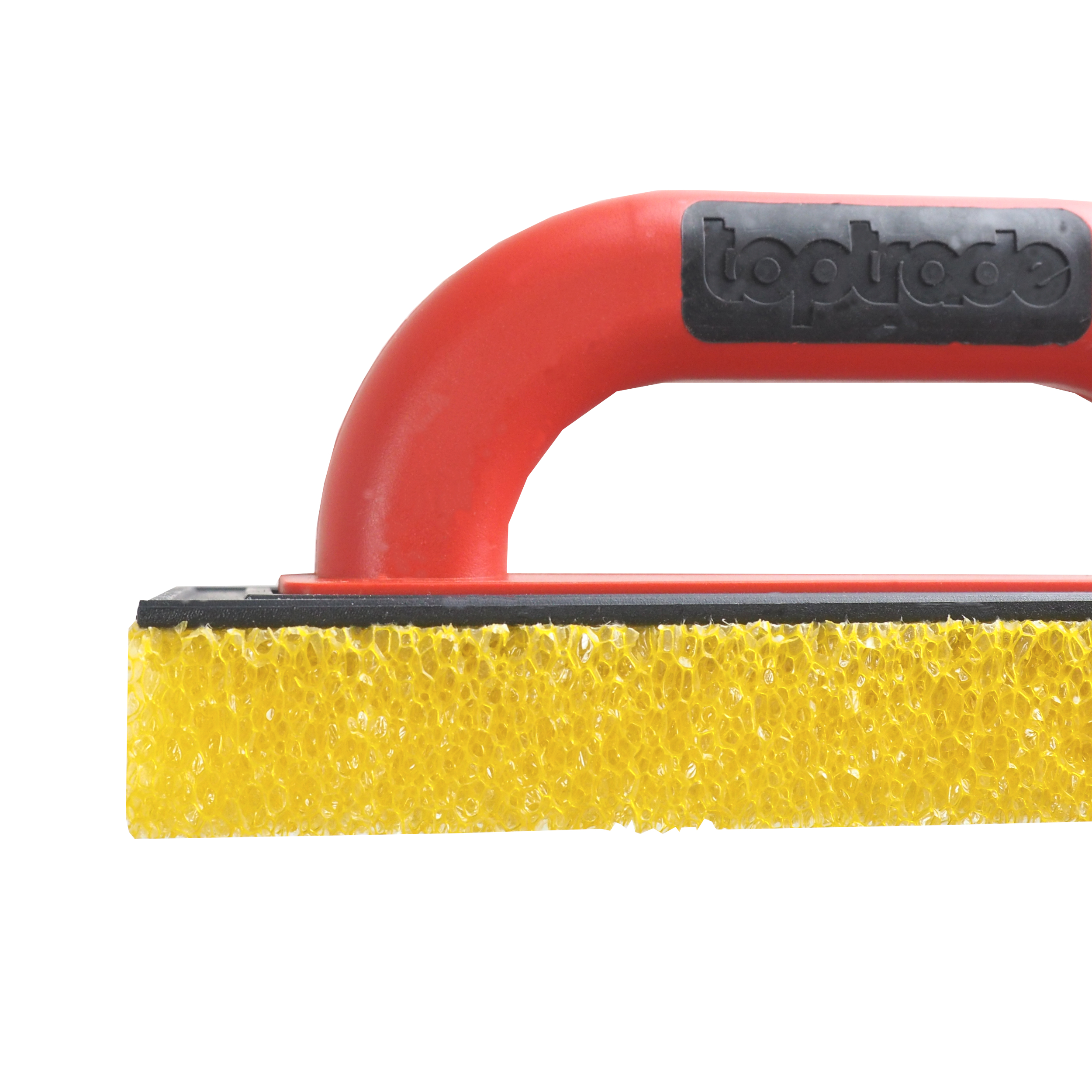 TOPTRADE hladítko ABS s hrubým řezaným molitanem 250×130×20 mm